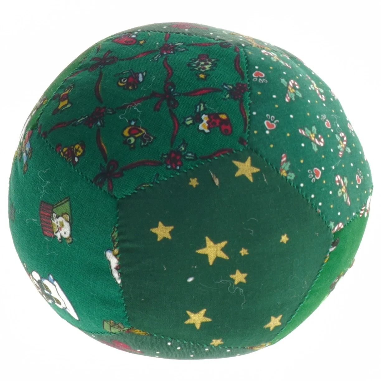 Juledekoreret bold (str. Ø 16,5 cm)