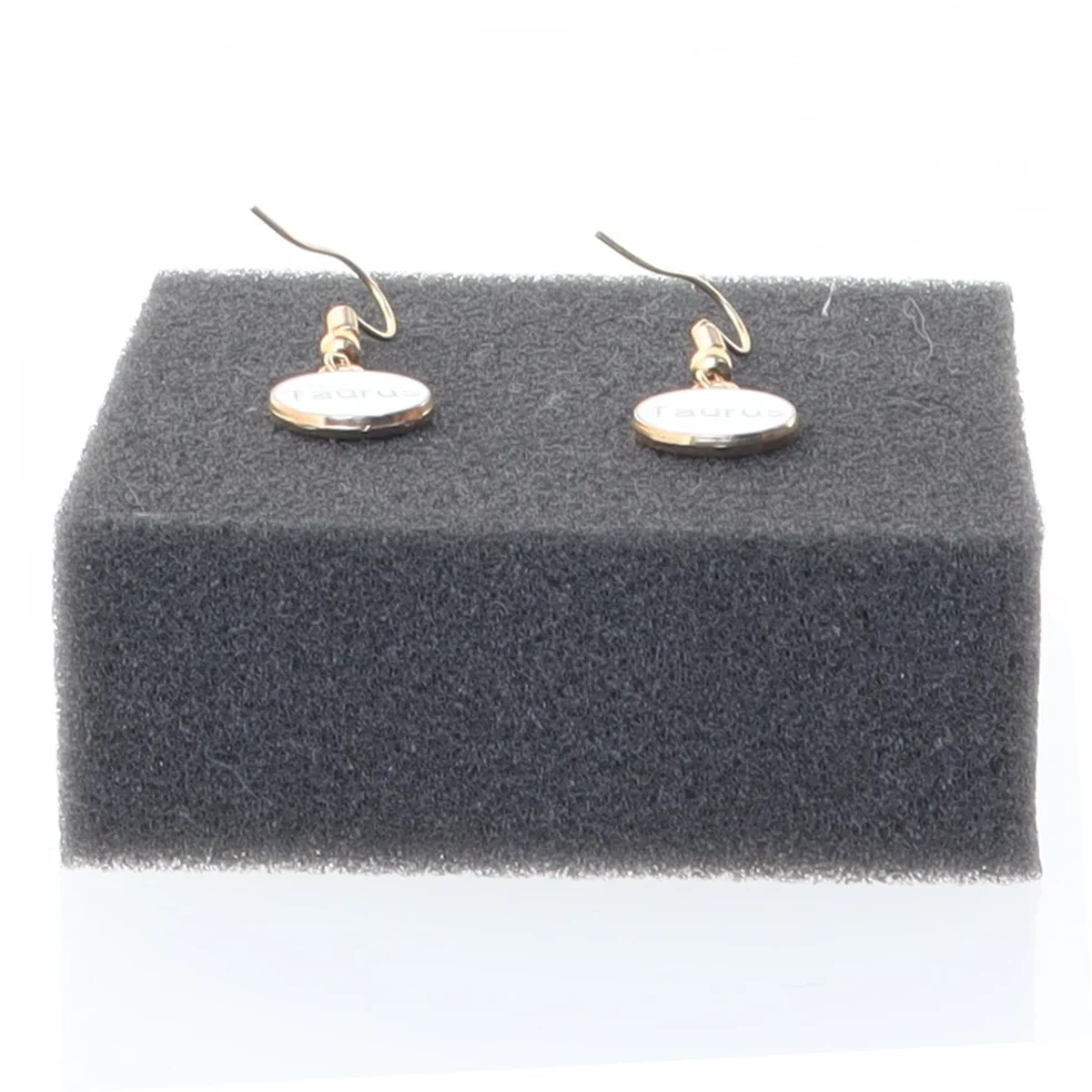 Øreringe med stjernetegnet Tyr (str. Ø 14 mm)