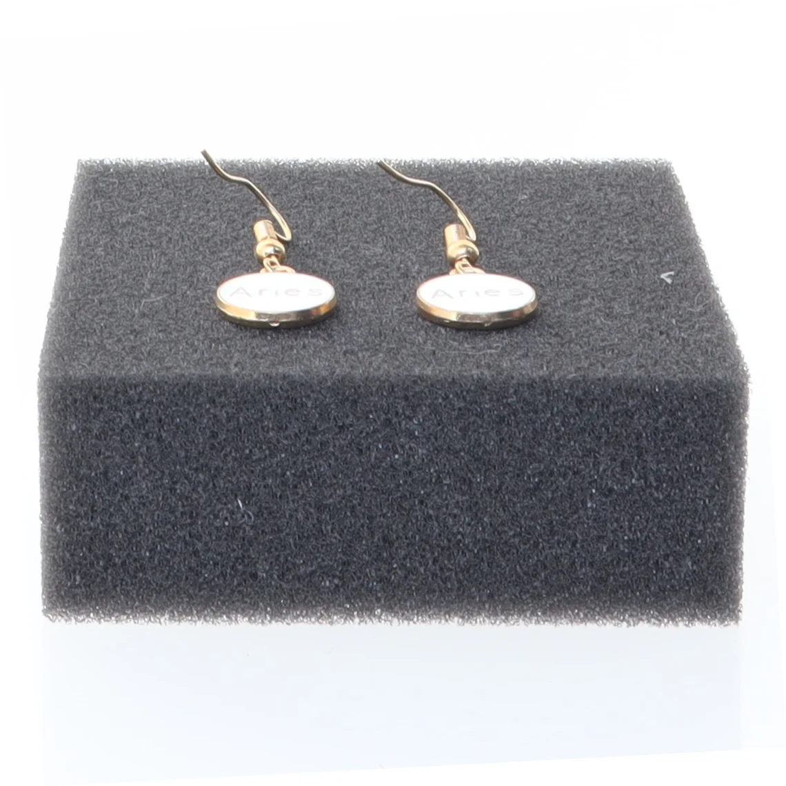 Øreringe med Vædderen stjernetegn (str. Ø 14 mm)