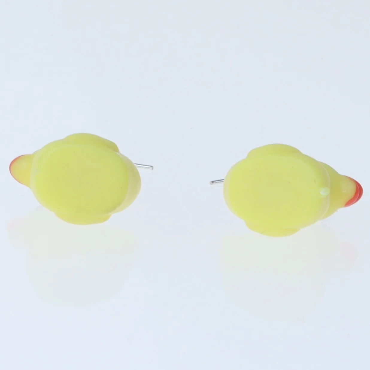 Øreringe med gule badeænder (str. 3,5 cm)