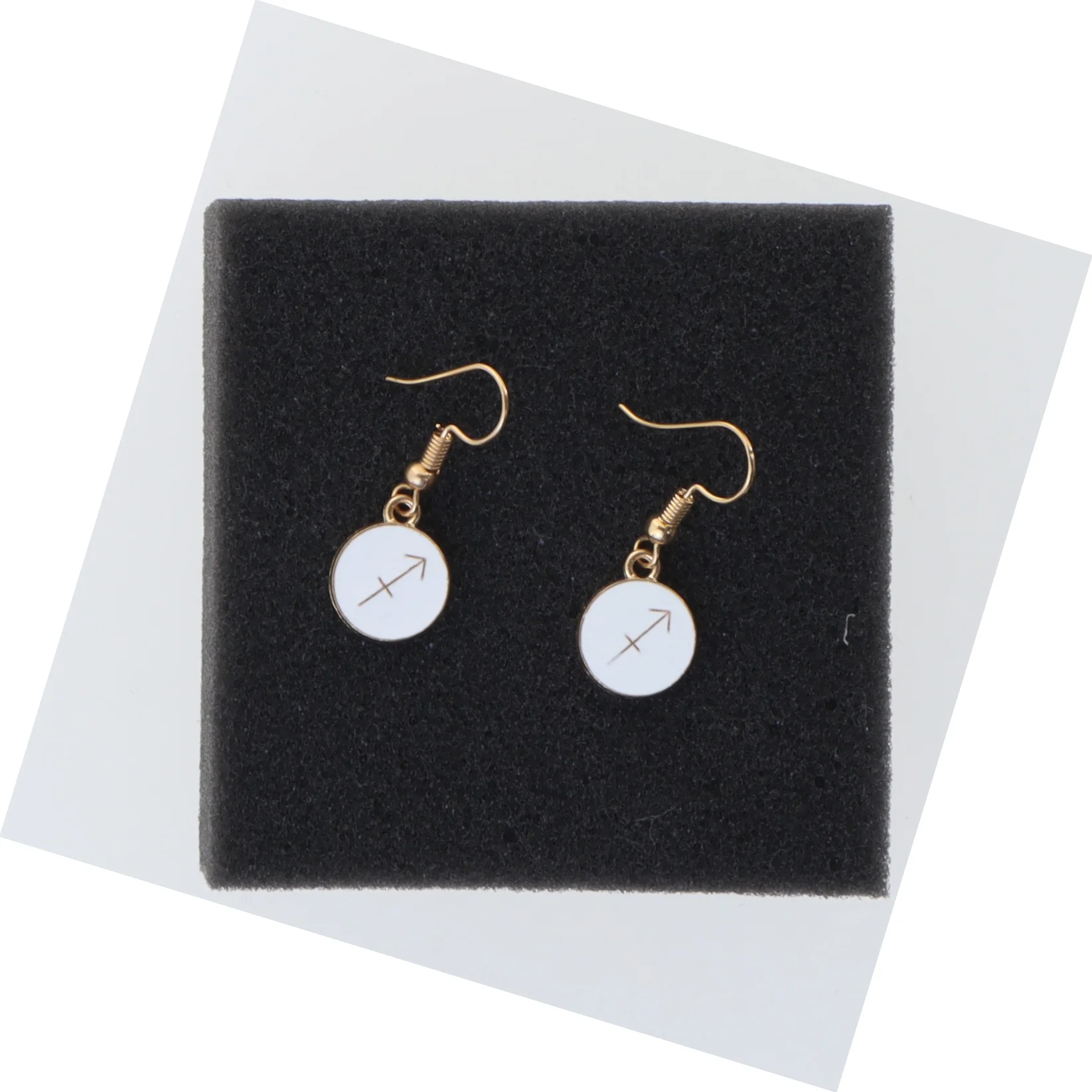 Øreringe med stjernetegnet Skytten (str. Ø 14 mm)