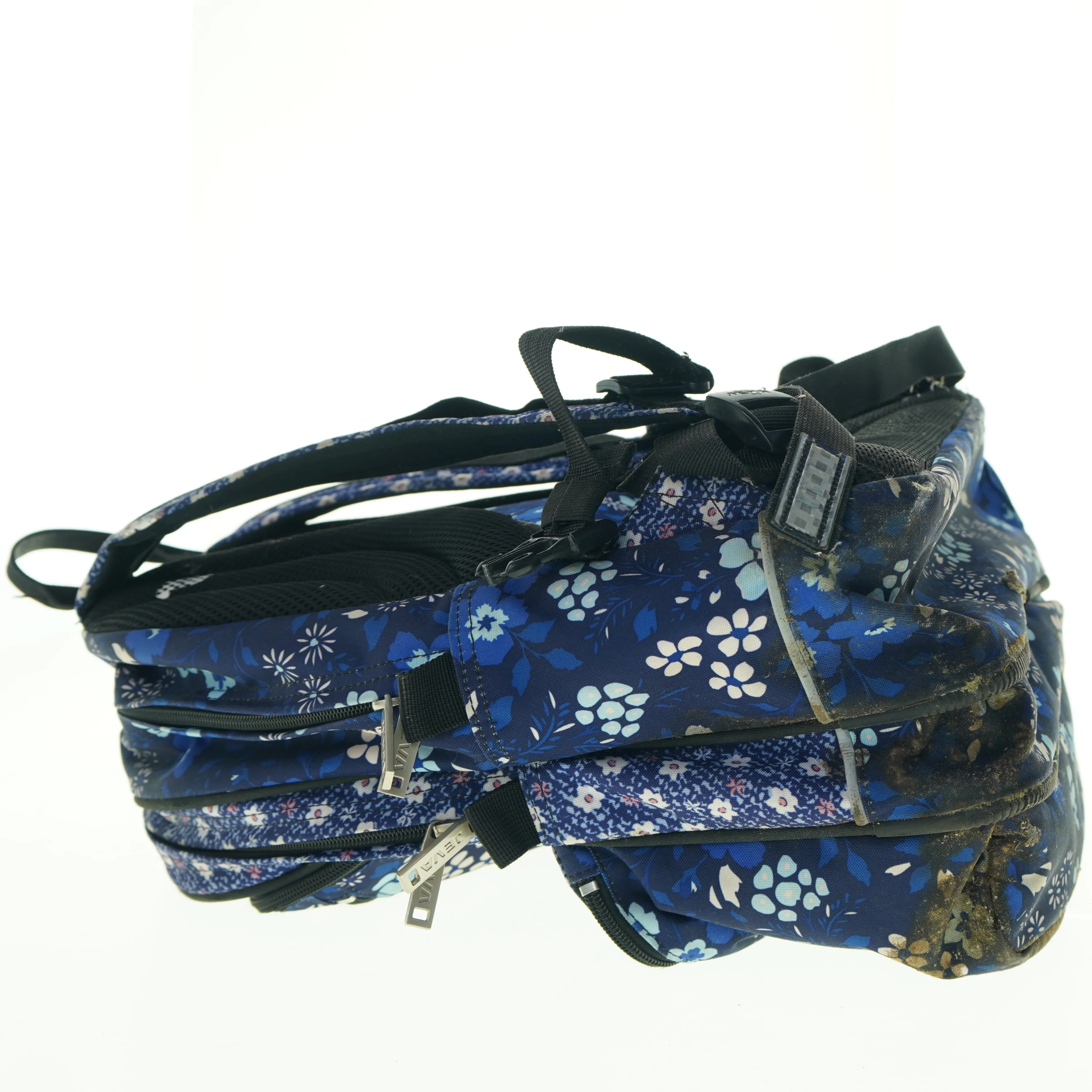 Blomstermønstret rygsæk (str. 40 x 34 cm)