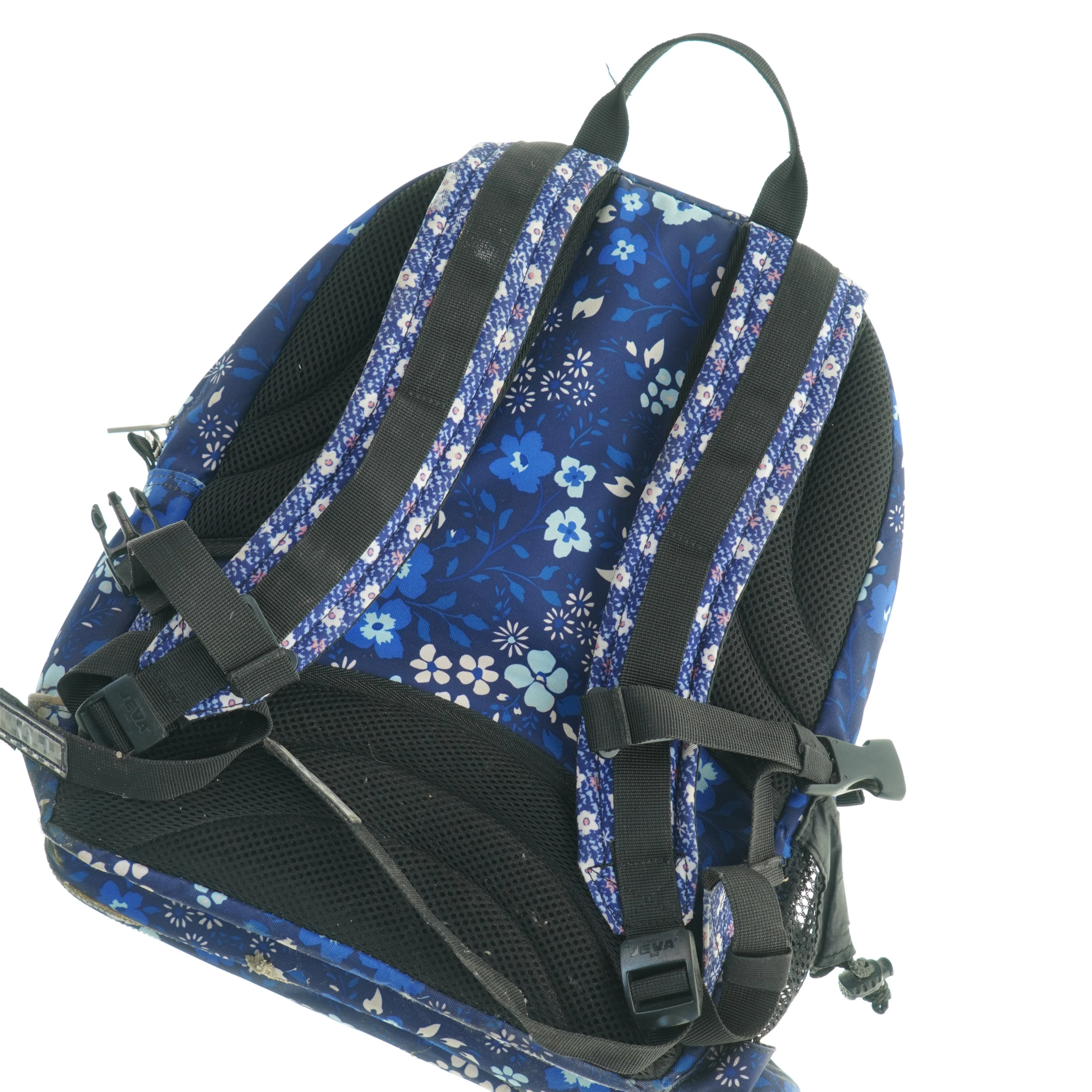 Blomstermønstret rygsæk (str. 40 x 34 cm)