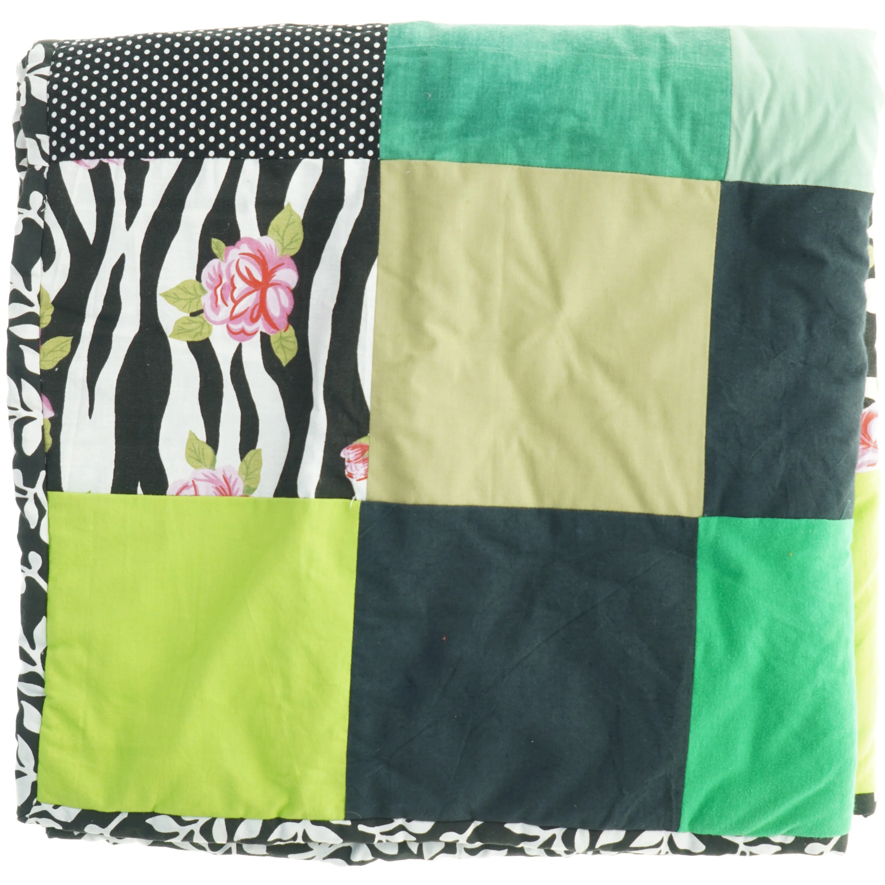 Håndlavet tæppe (str. 90 x 90 cm)