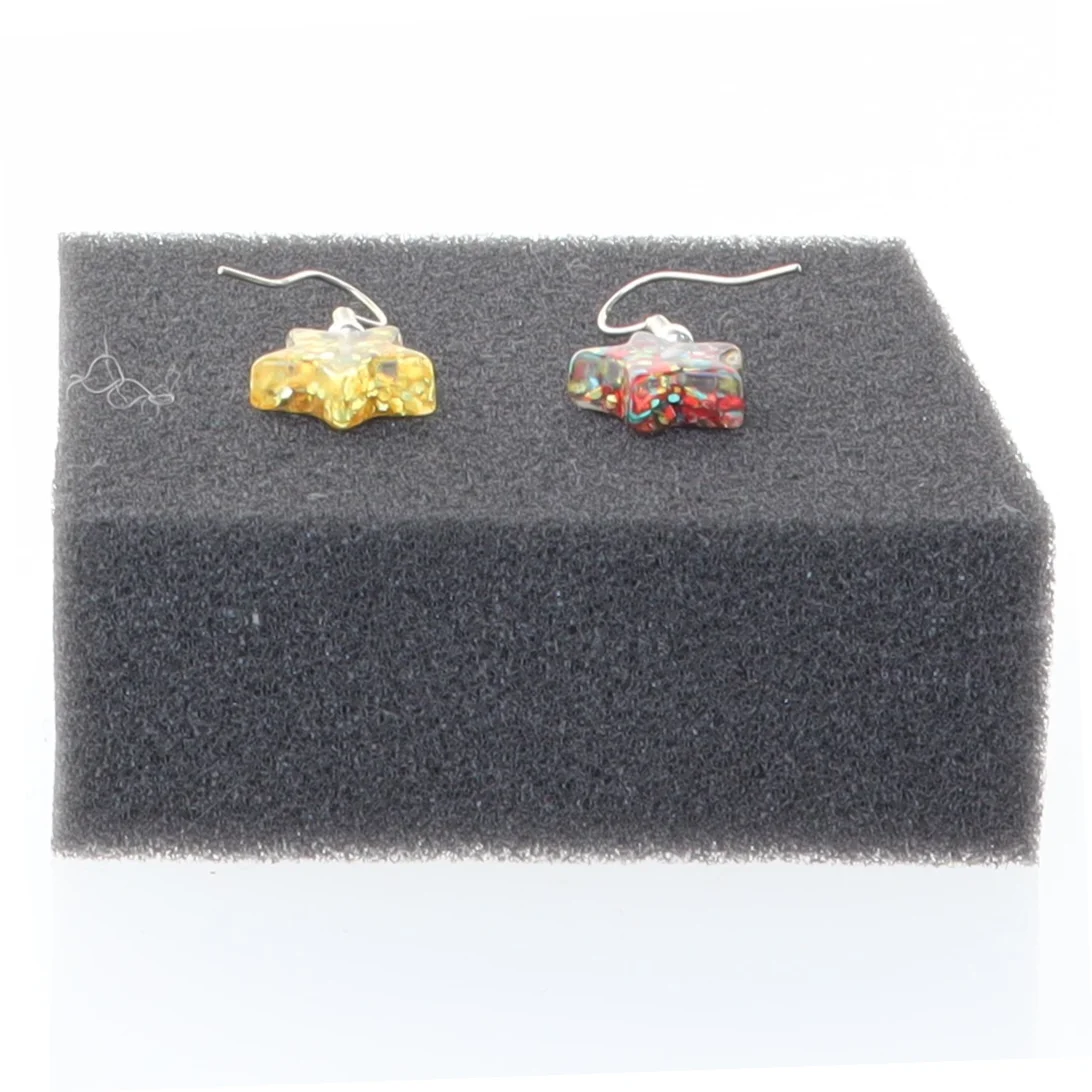 Håndlavede øreringe (str. 1 cm)