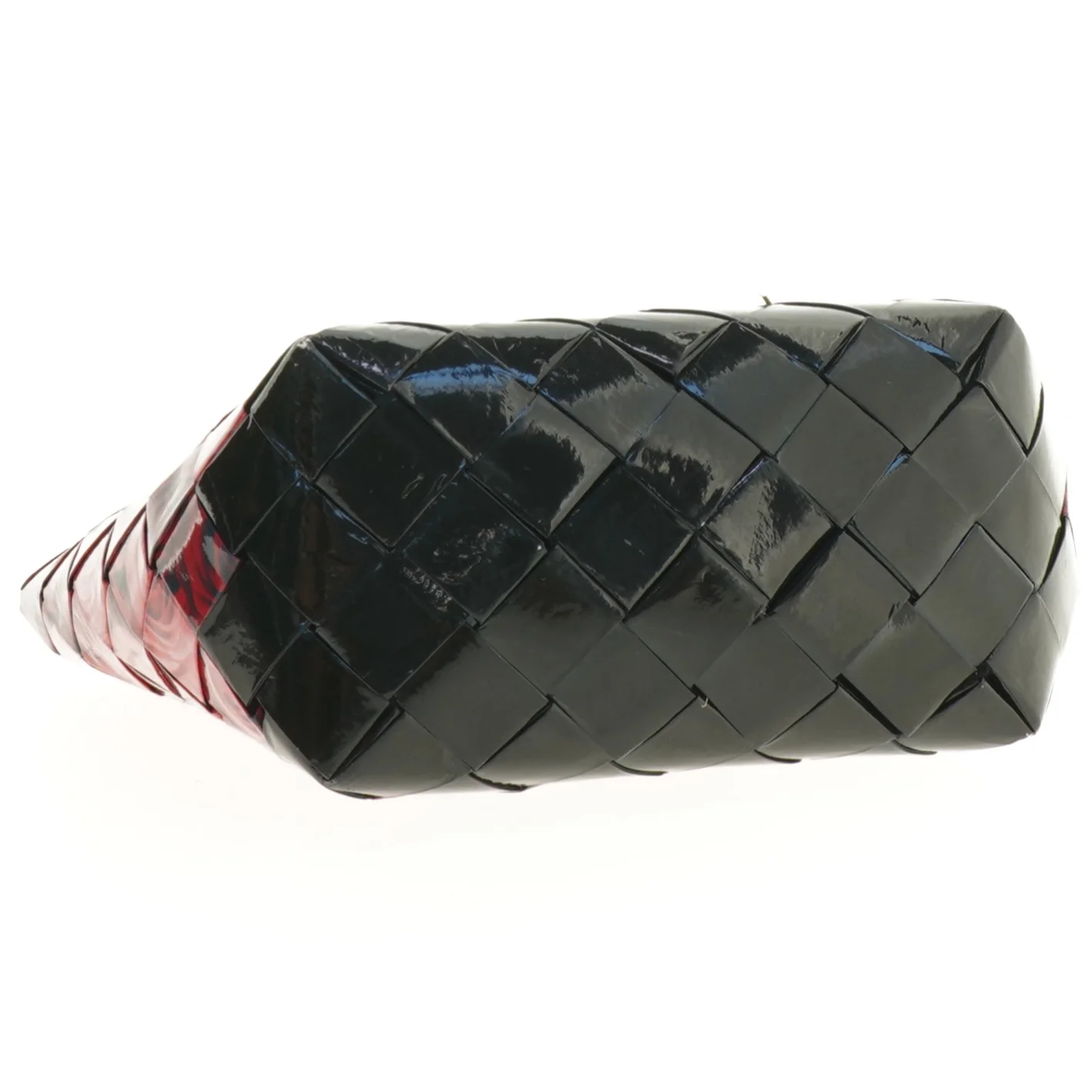 Flettet damehåndtaske (str. 15 x 16 cm)