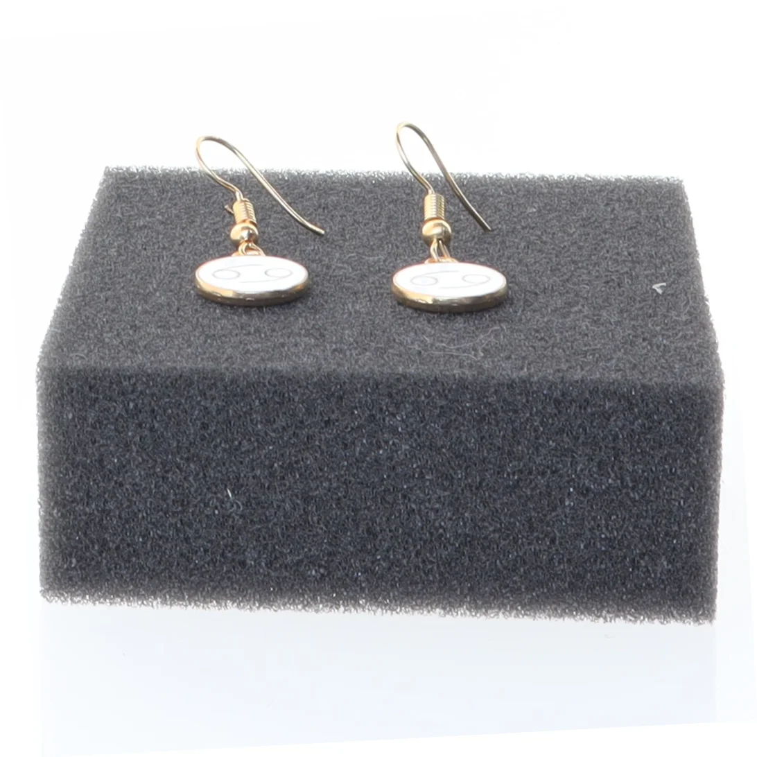 Øreringe med stjernetegnet Krebsen (str. Ø 14 mm)