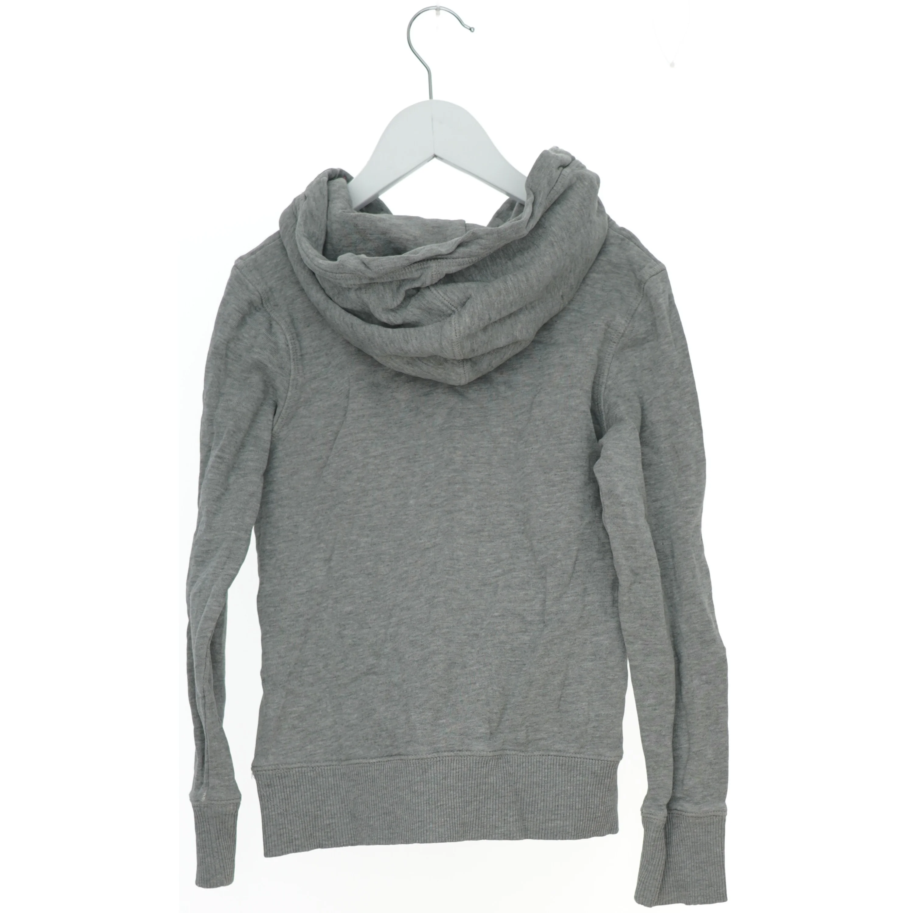 Grå hættetrøje med talprint fra H&M (str. 134)