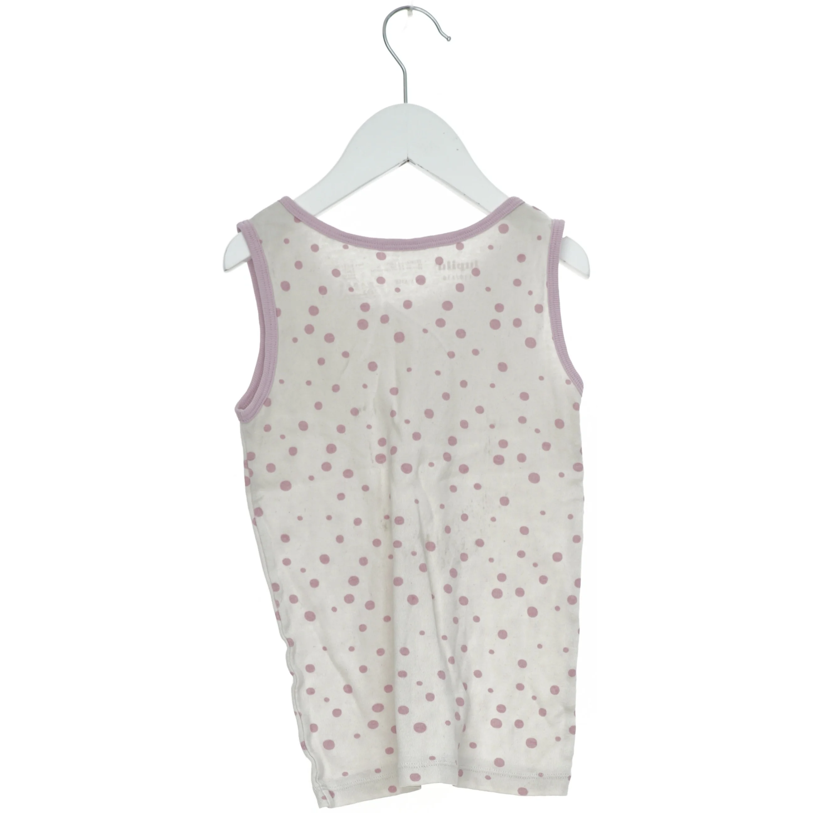 Ærmeløs top med prikker fra Lupilu (str. 116)