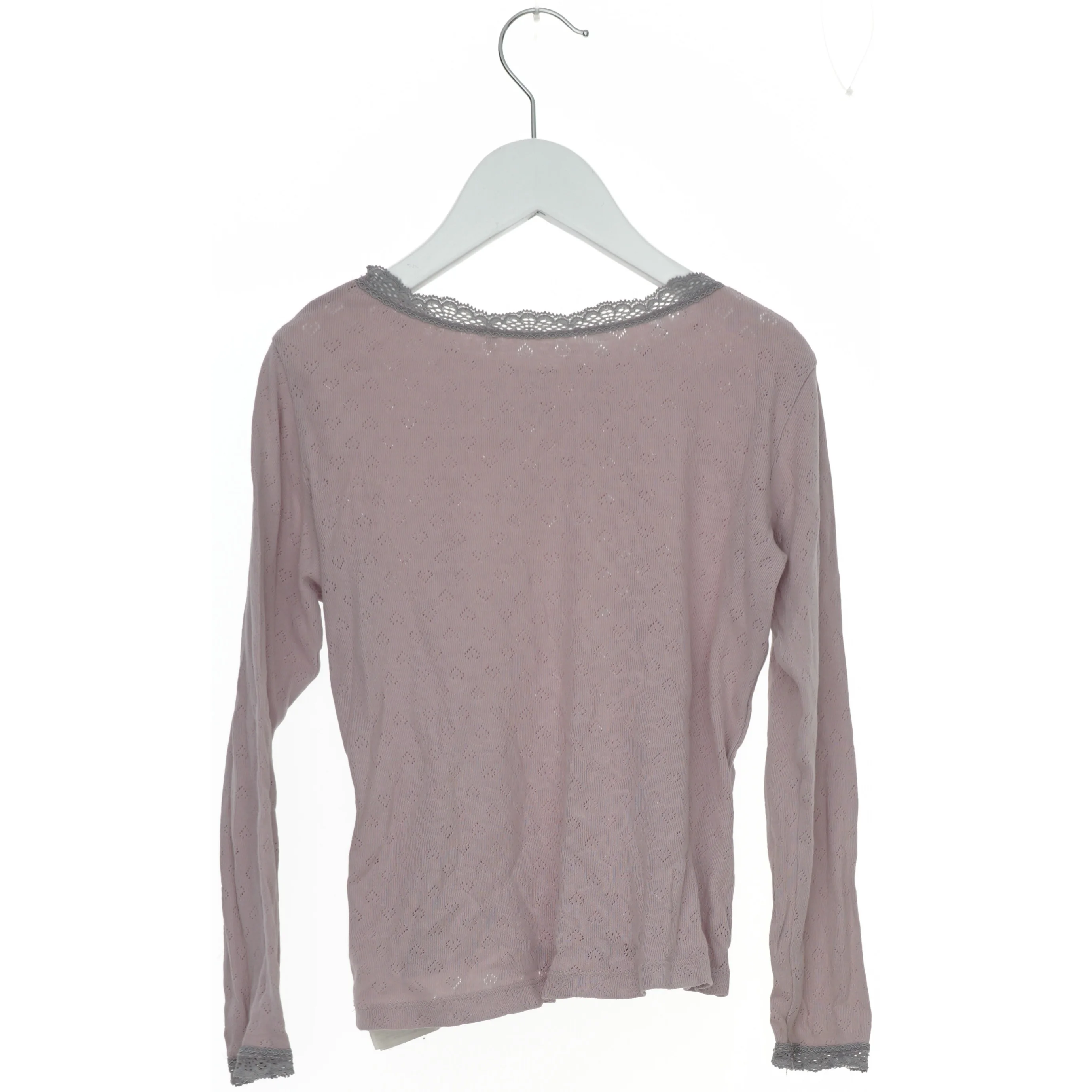 Langærmet bluse med blondekanter fra Name It (str. 122)