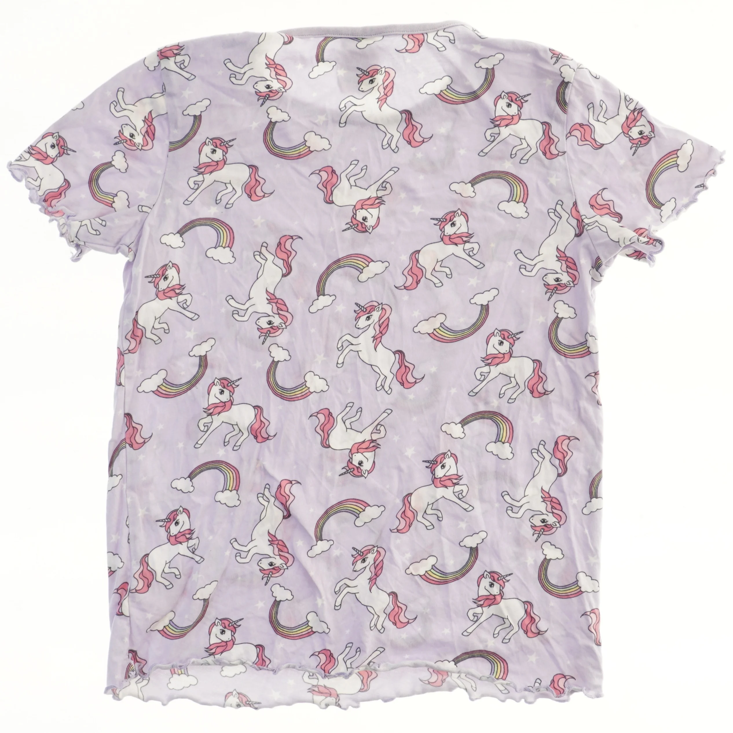 T-shirt med enhjørninge og regnbueprint fra Lindex (str. 122)