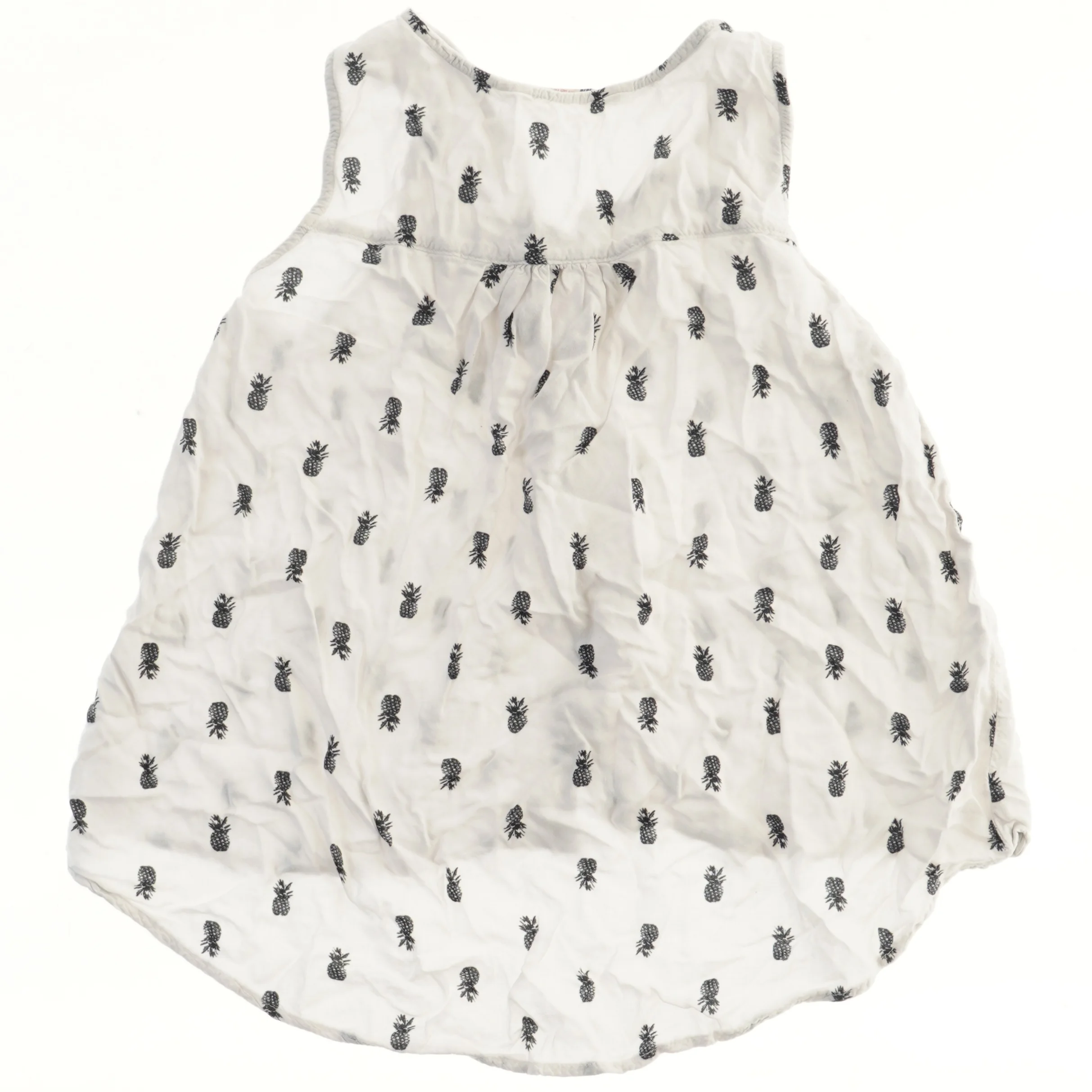 Ærmeløs top med ananasmønster fra H&M (str. 140)