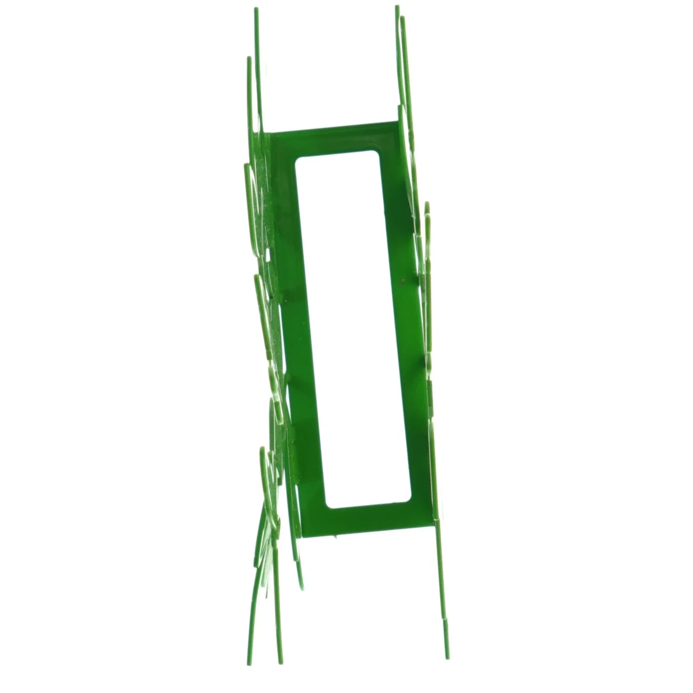 Servietholder i grøn metal (str. 19 x 16 cm)