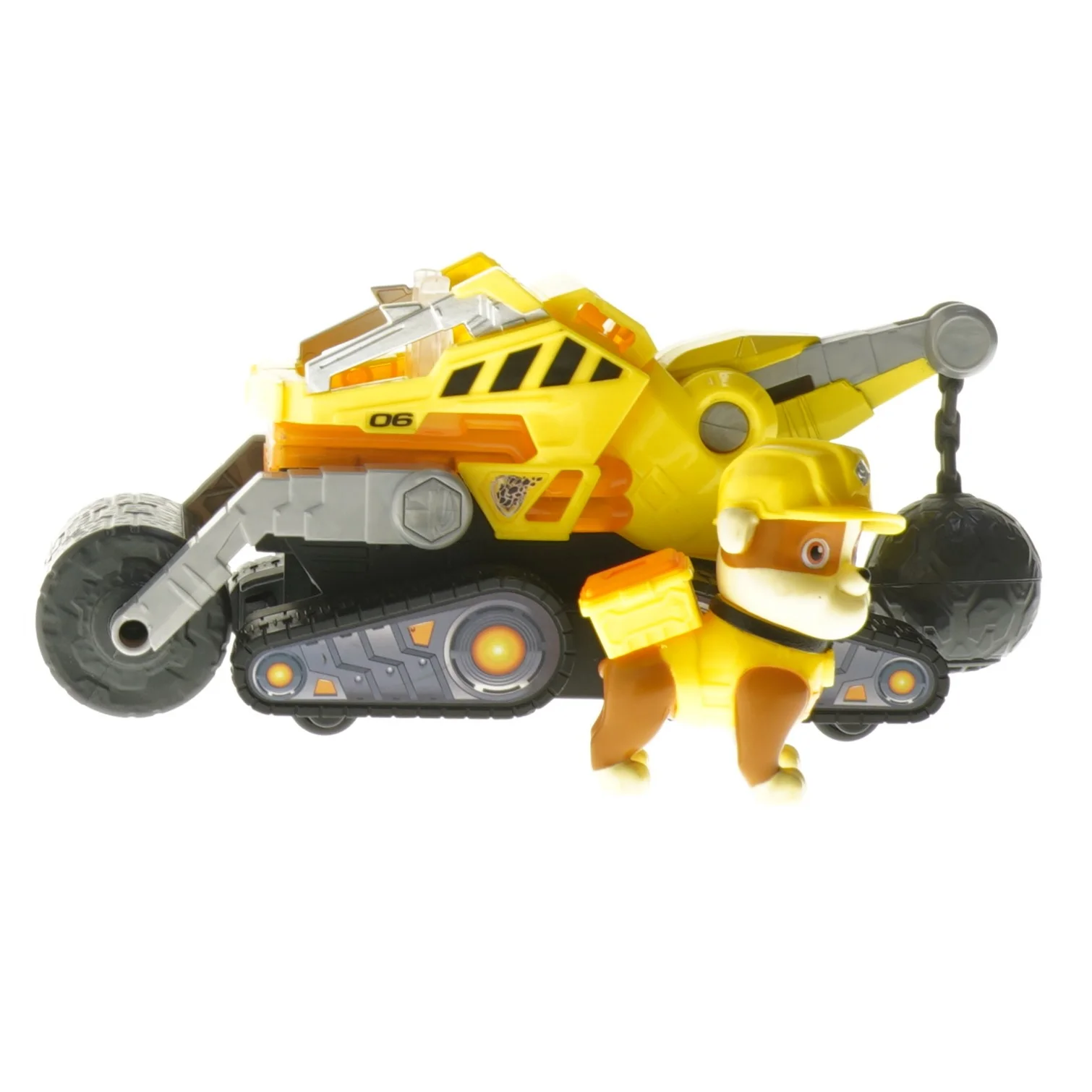 Paw Patrol køretøj og Rubble fra  figur fra Paw Patrol (str. 20,5 cm)