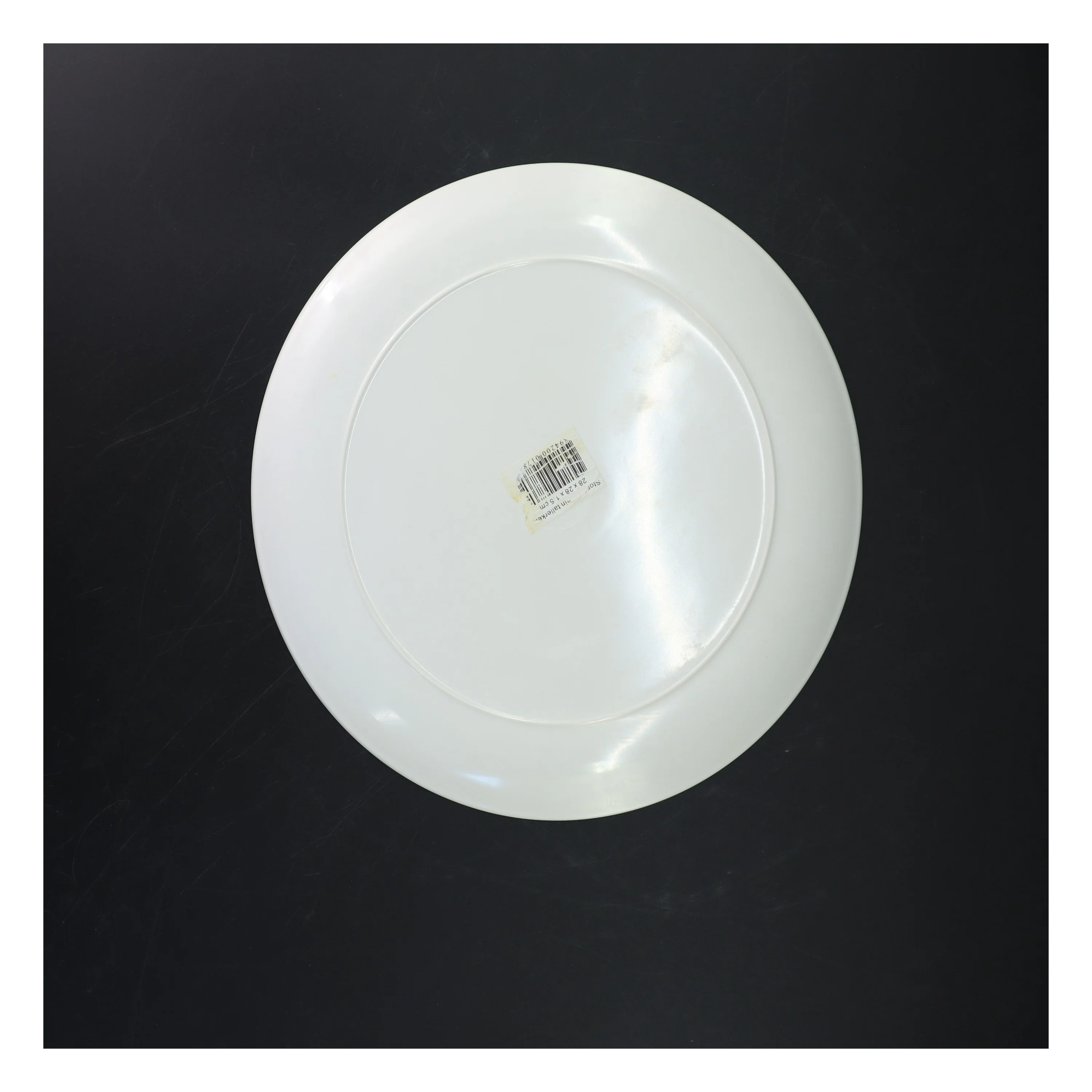 Sæt med 4 dekorerede tallerkener (str. Ø. 28 cm. 4 styk)