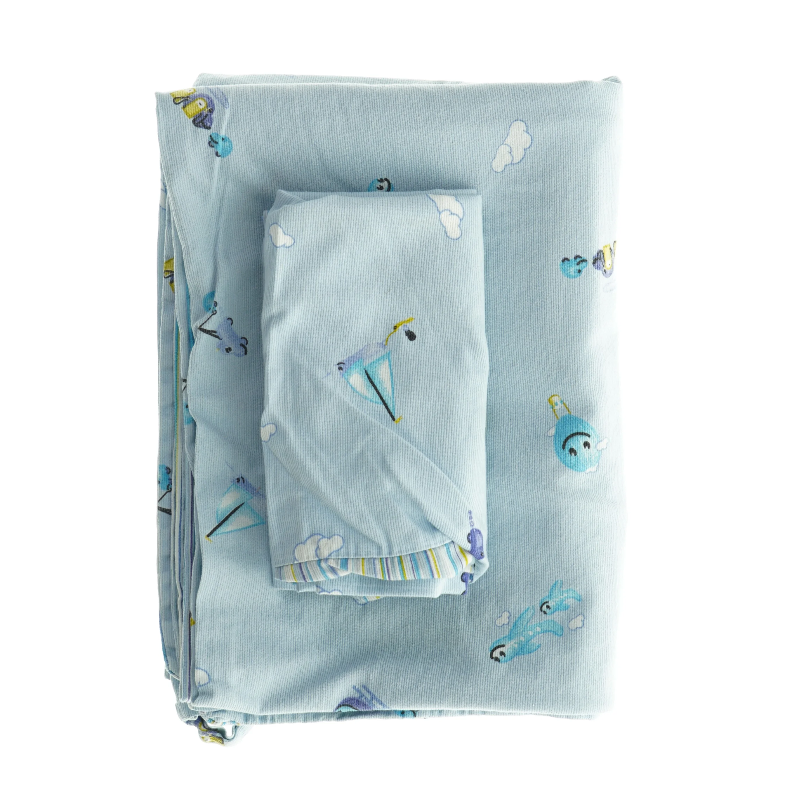 Baby sengetøj  med dyreprint som nyt  (str. 42 x 36 cm 90 x 120 cm)