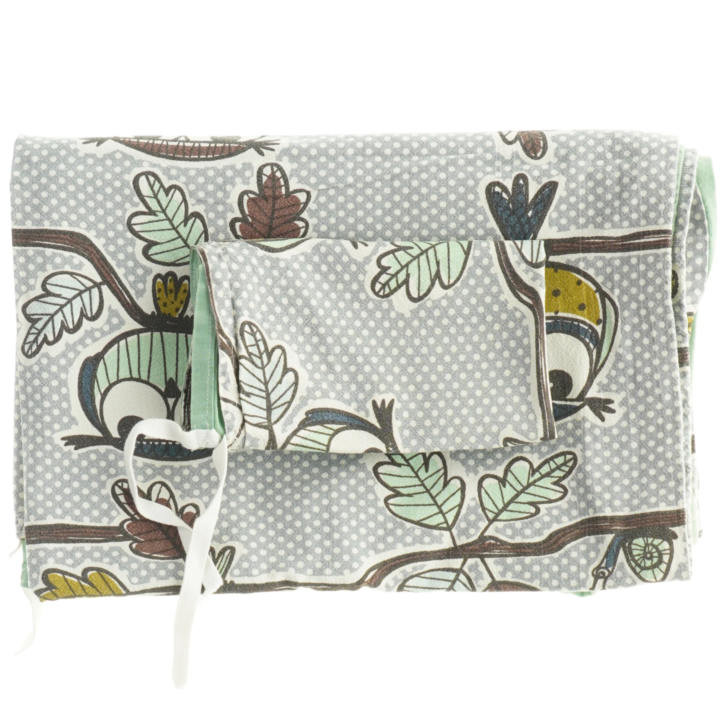 Babysengetøj  med dyreprint næsten som nyt(str. 34 x 40 cm 65 x 87 cm)