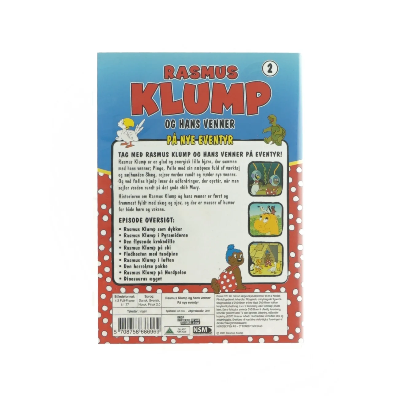 Rasmus Klump og vennerne - På nye eventyr 2 (DVD)