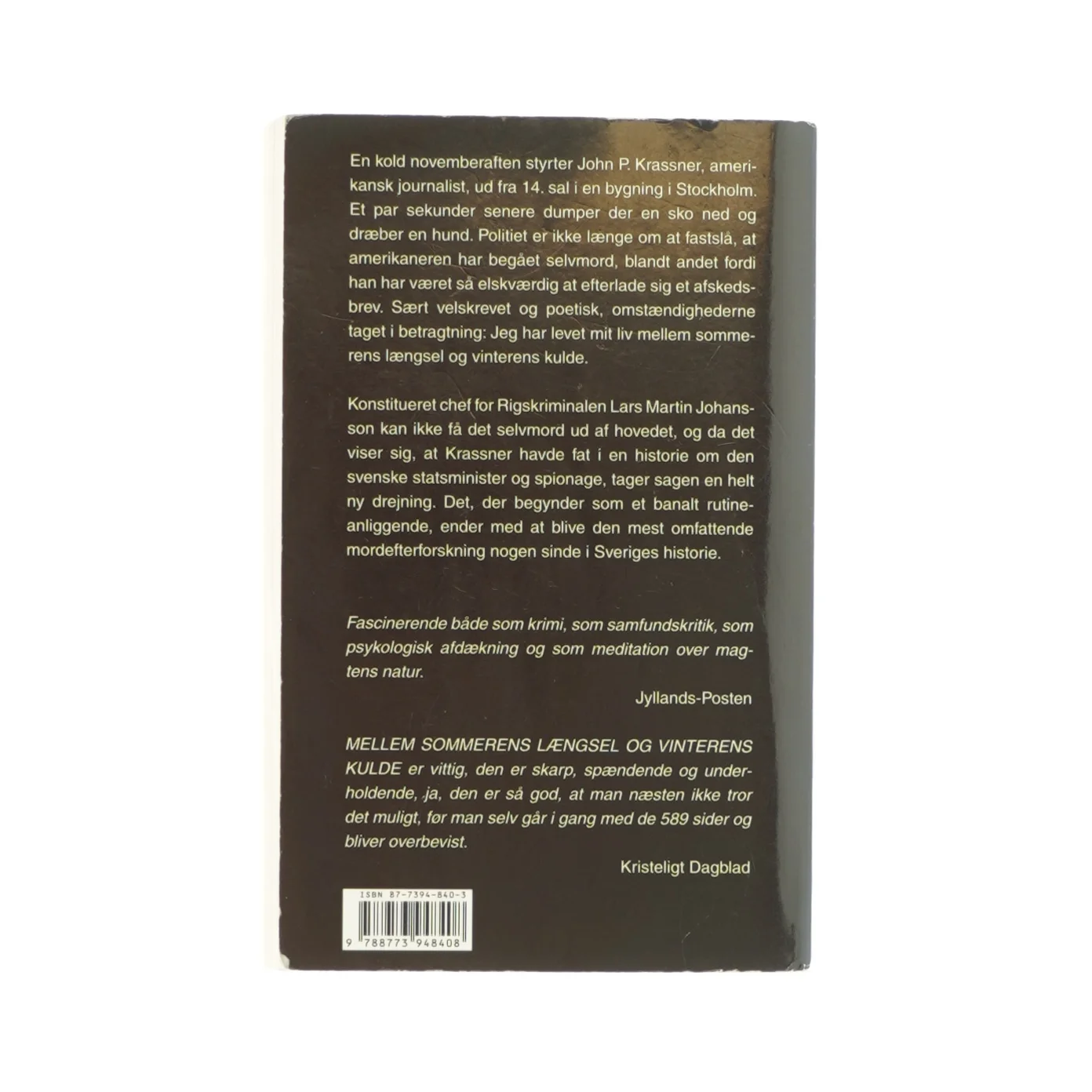 Mellem sommerens længsel og vinterens kulde (bog)