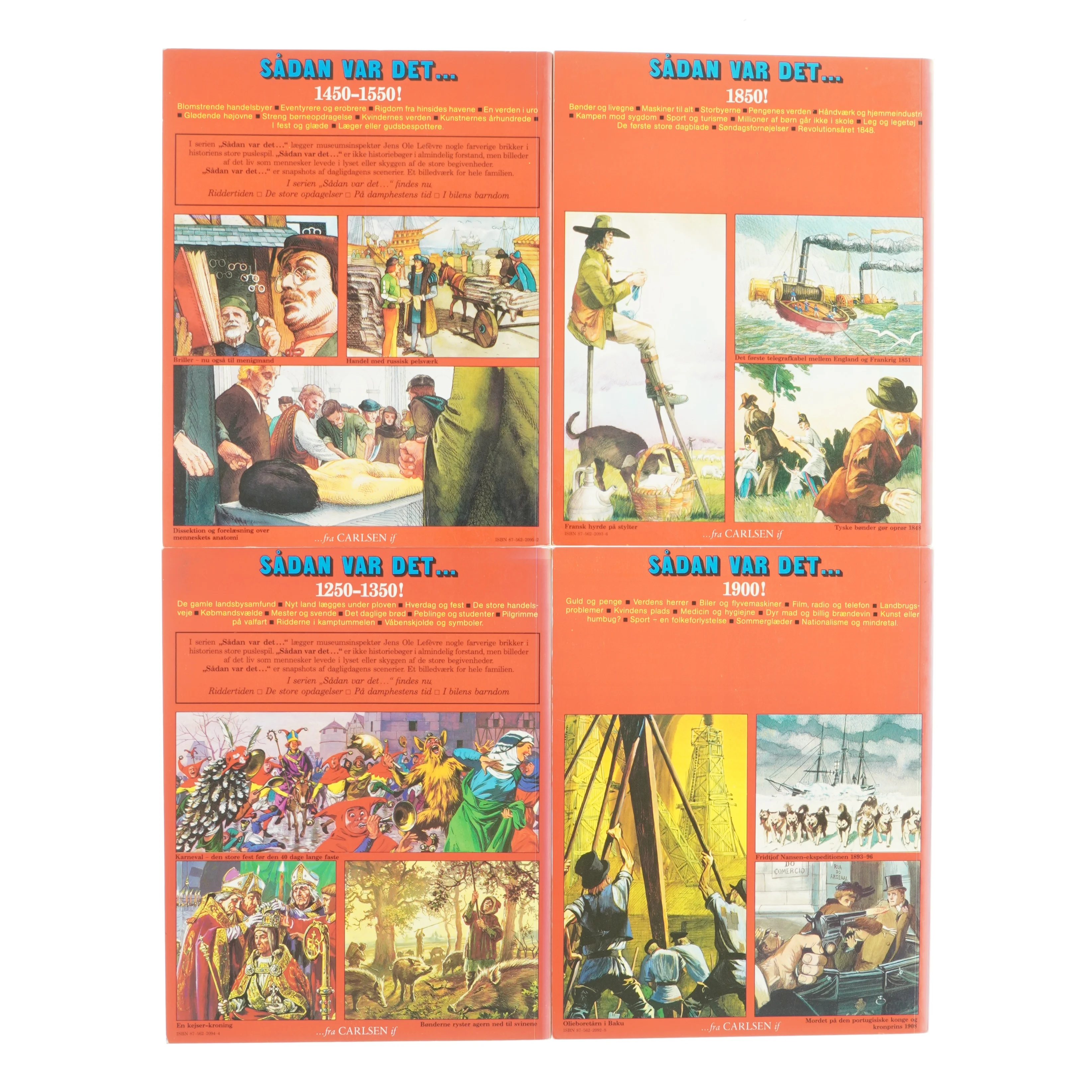 Sådan var det.. en billedekavalade (4 stk)(Bog)