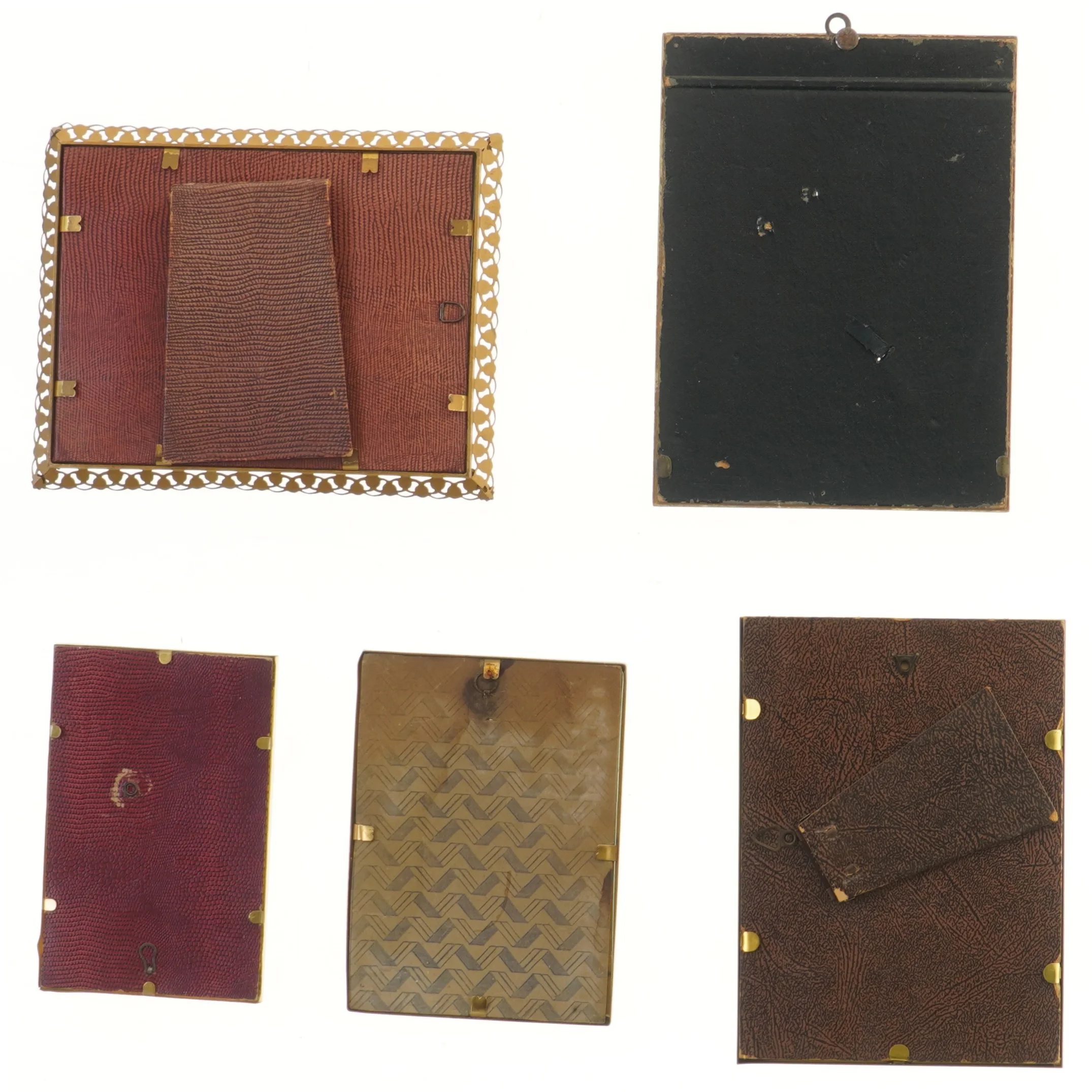 Samling af billedrammer (str. 5 stk 14,5-19,5 cm)