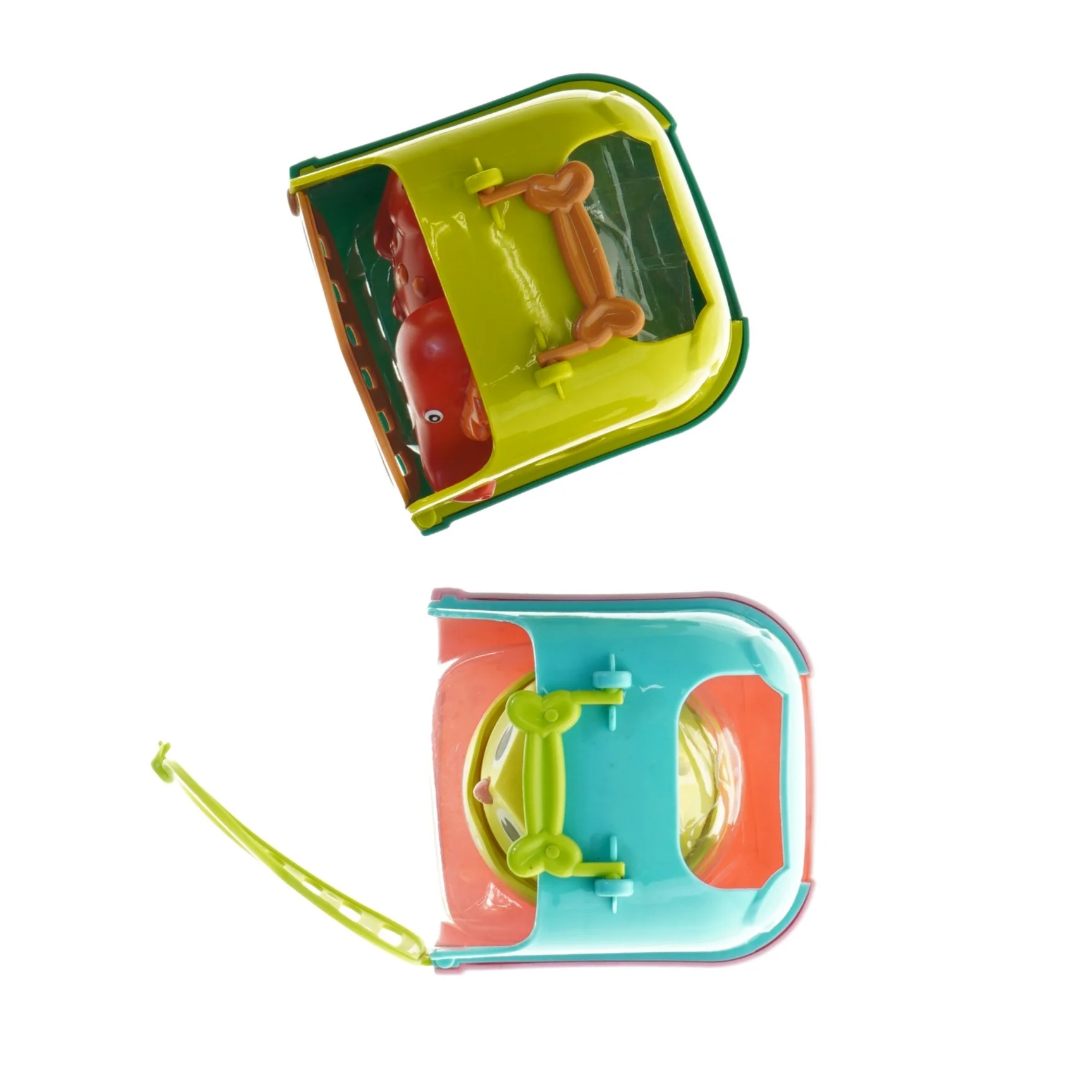 Plastik dyr og transportkasser legetøjssæt (str. 9 x 8 cm)