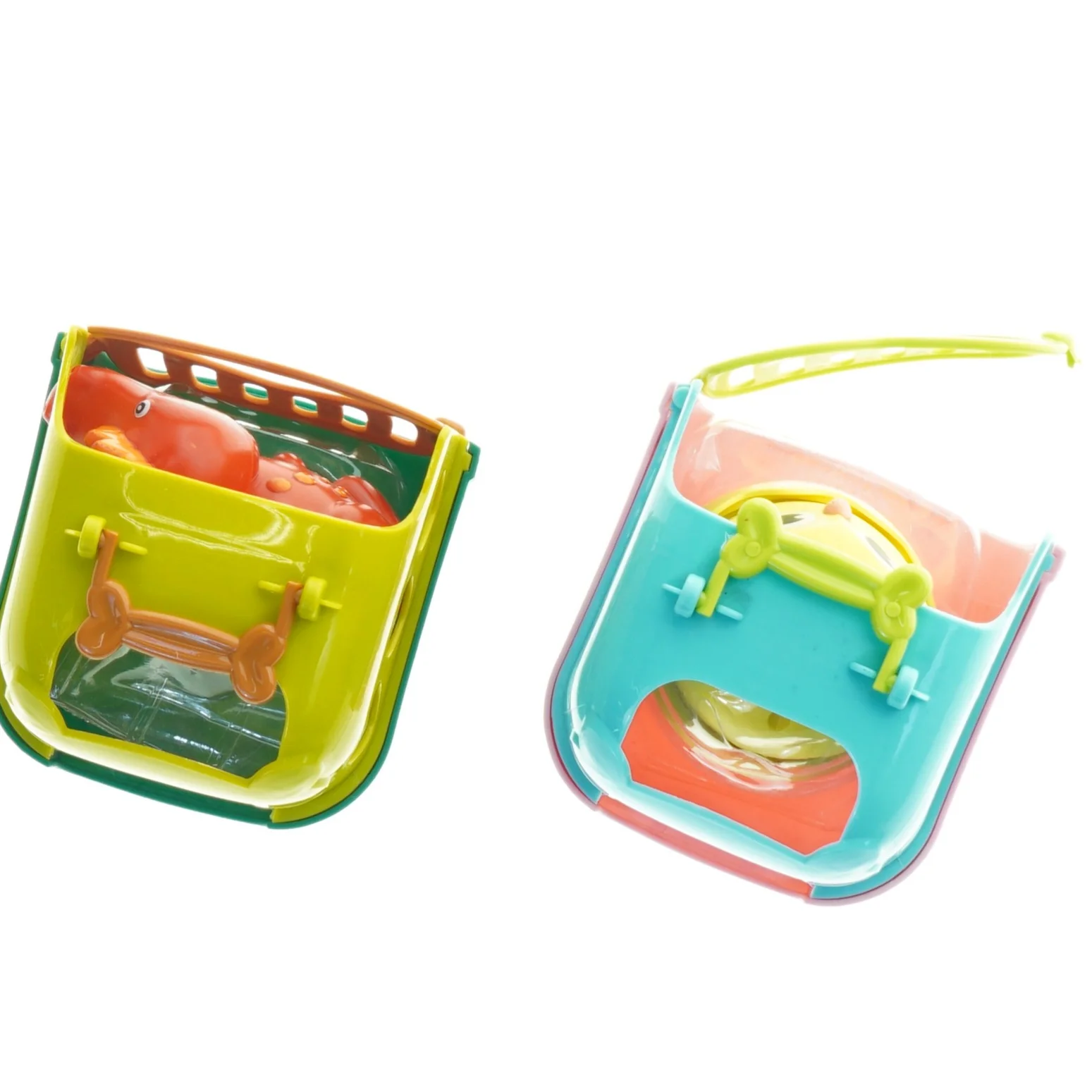 Plastik dyr og transportkasser legetøjssæt (str. 9 x 8 cm)