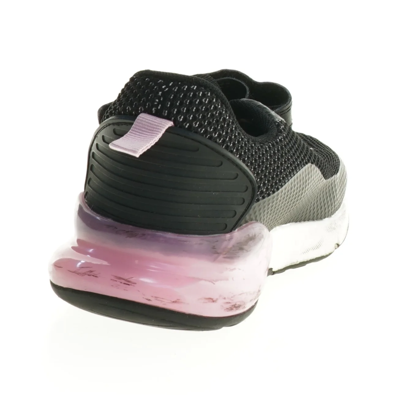 Sorte sneakers med lyserøde detaljer (str. 4)