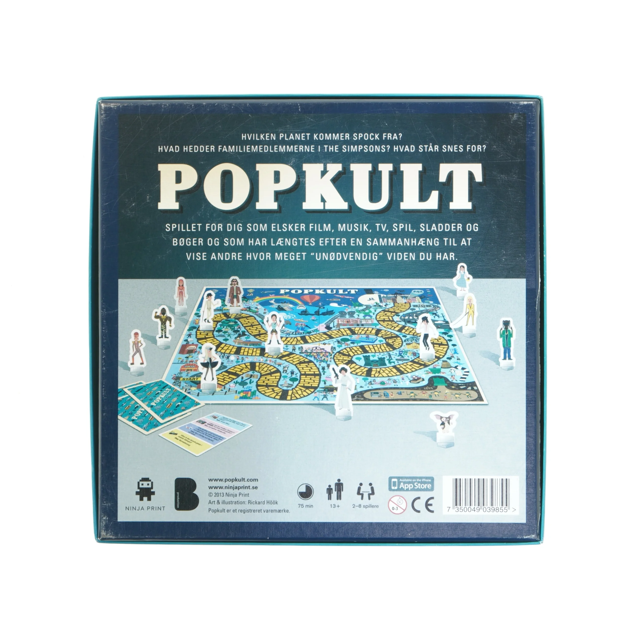 Popkult brætspil fra Ninja Print (str. 25 x 25 x 6 cm)