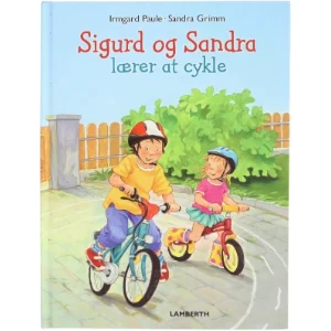 Sigurd og Sandra lærer at cykle børnebog fra Lamberth