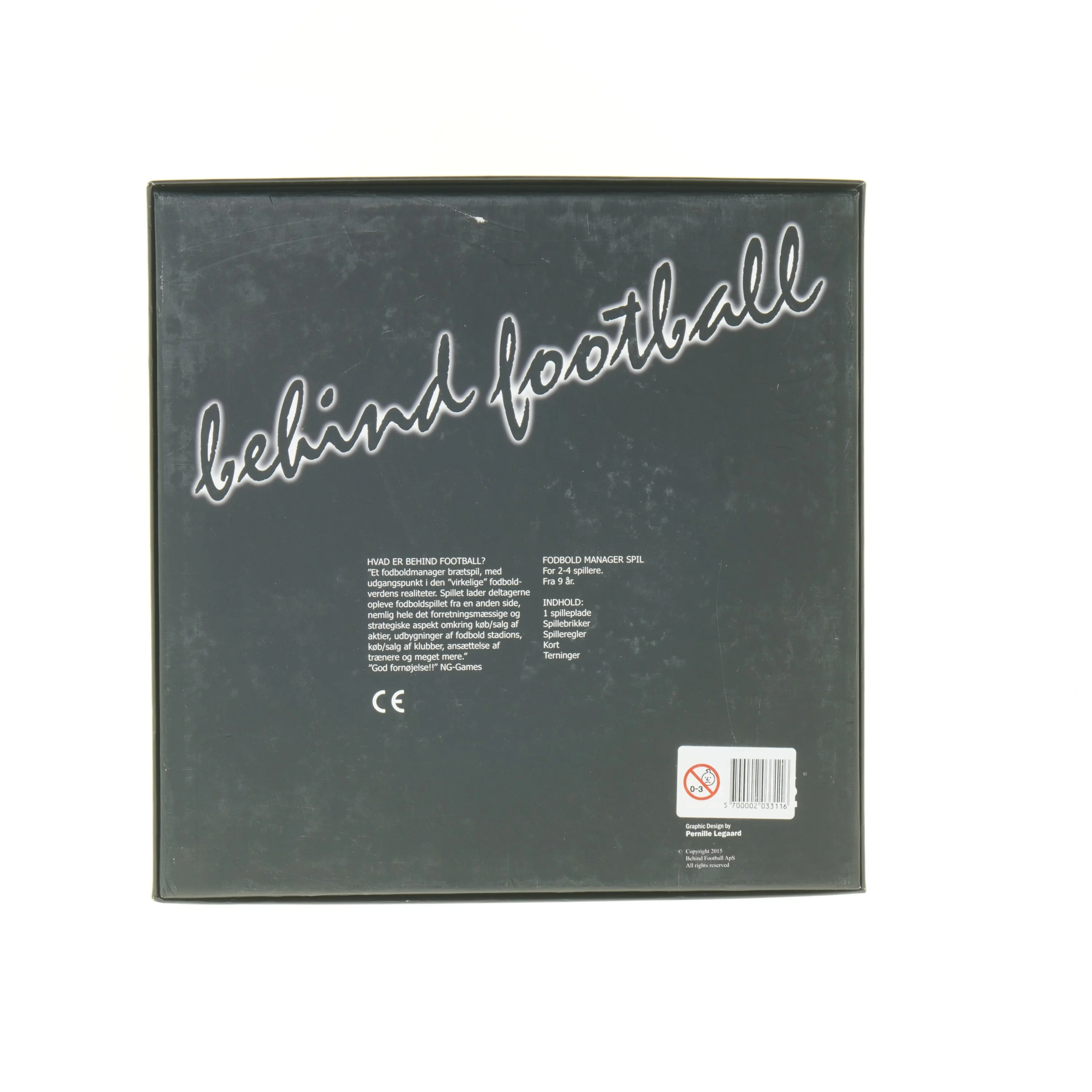 'Behind Football' fra NG Games (str. 30 x 30 x 8 cm)