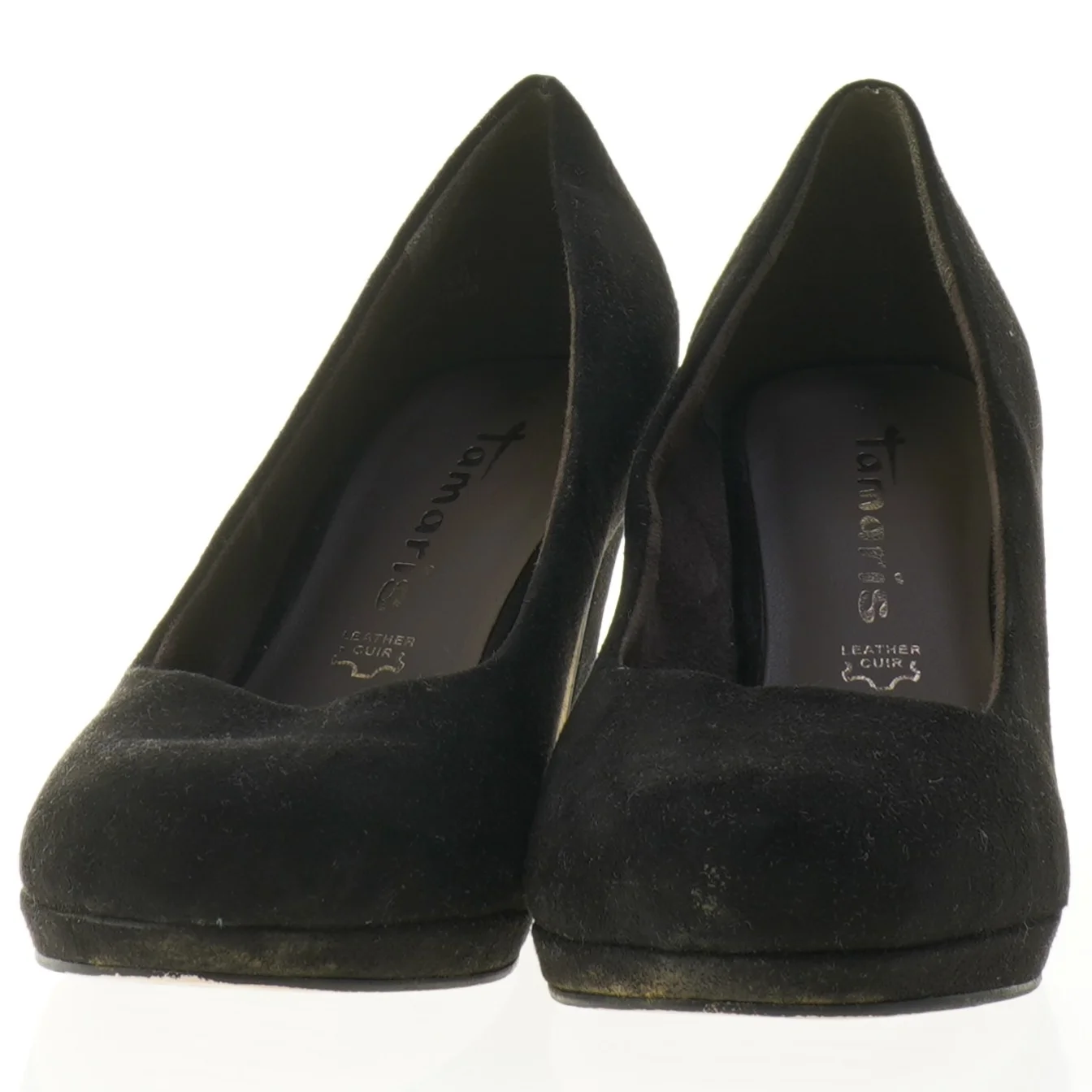 Sorte ruskindspumps fra Tamaris (str. 38)