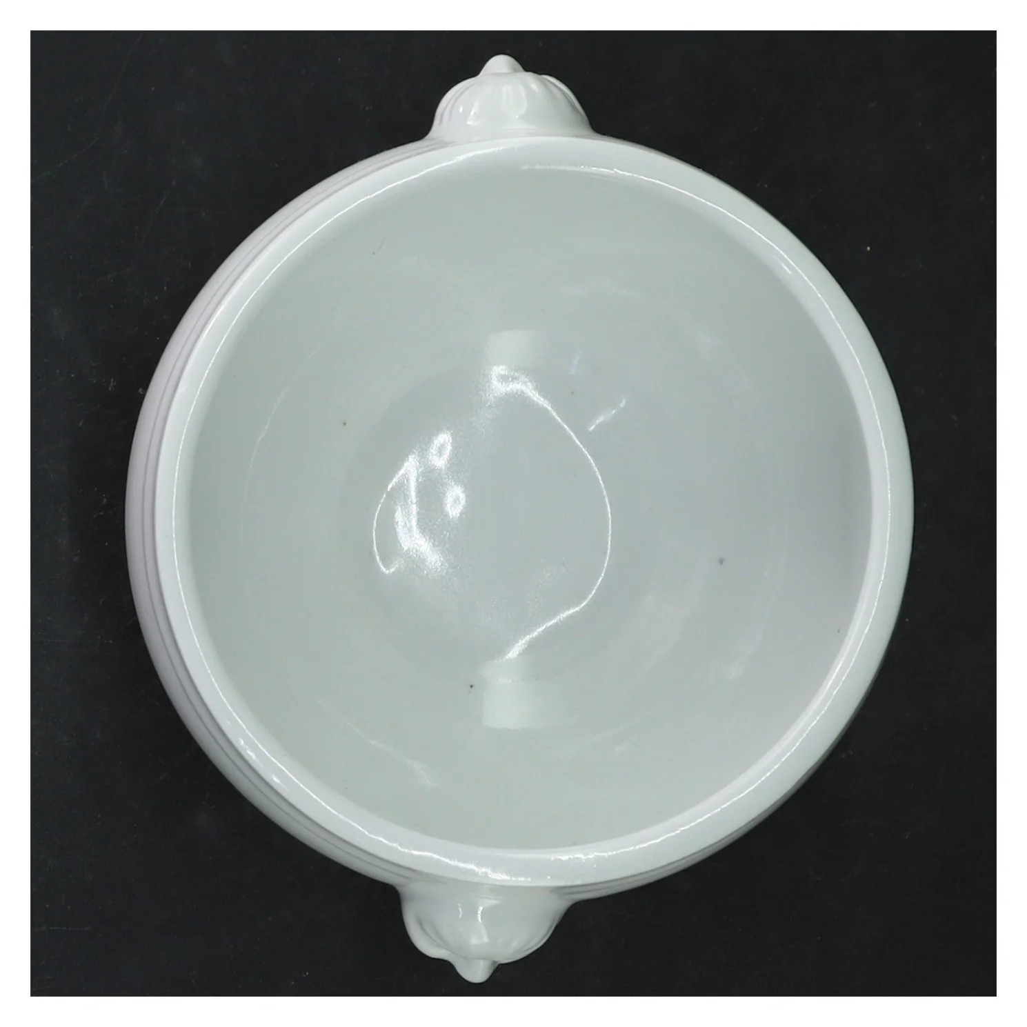 Sæt med 4 hvide suppeskåle (str. Ø. 11 cm. 4 styk)