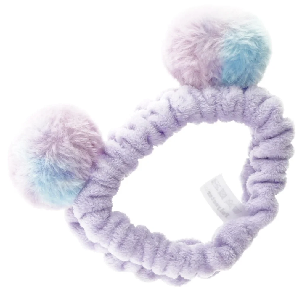 Hårbånd med pompom´er (str. 13 cm)