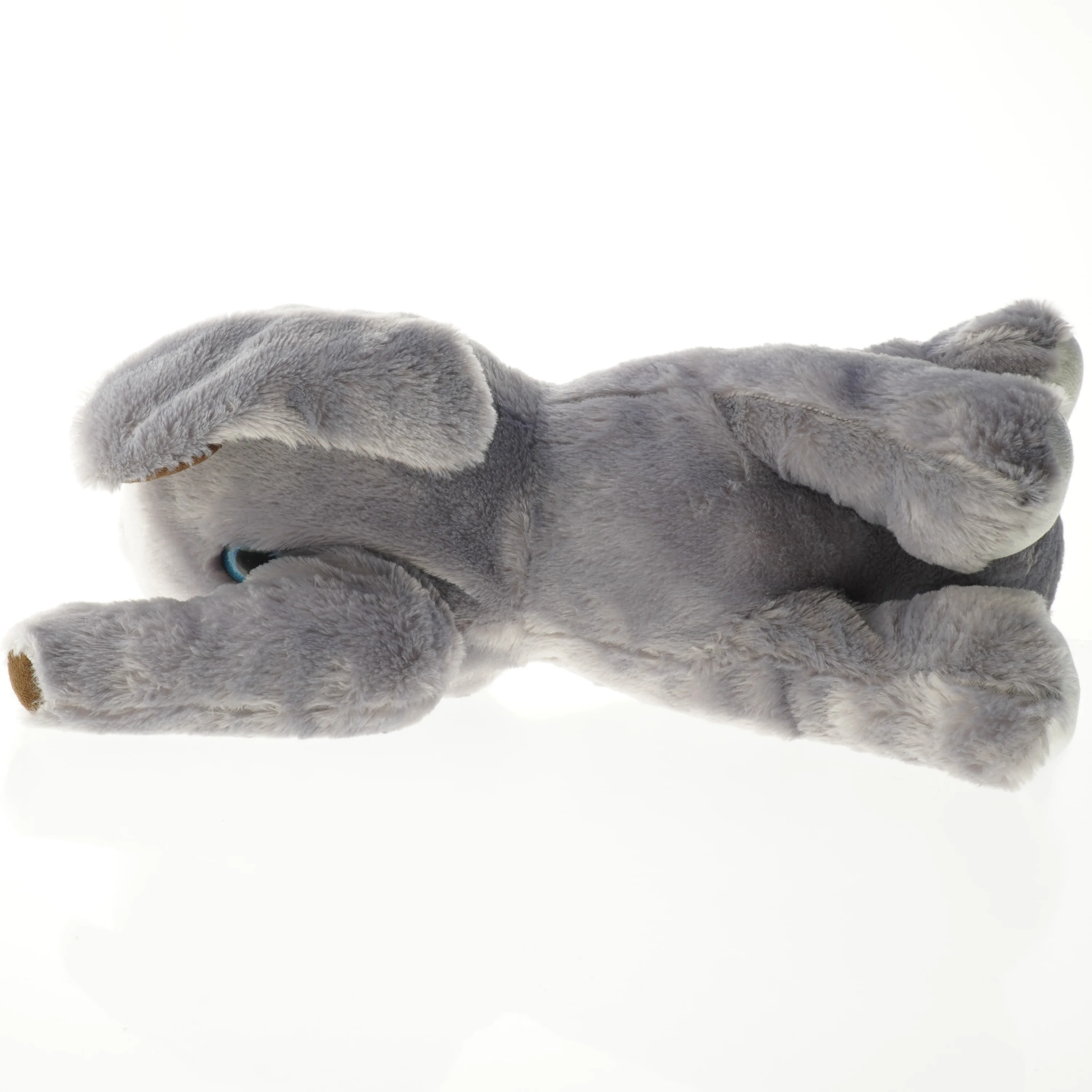 Blågrå plys elefant