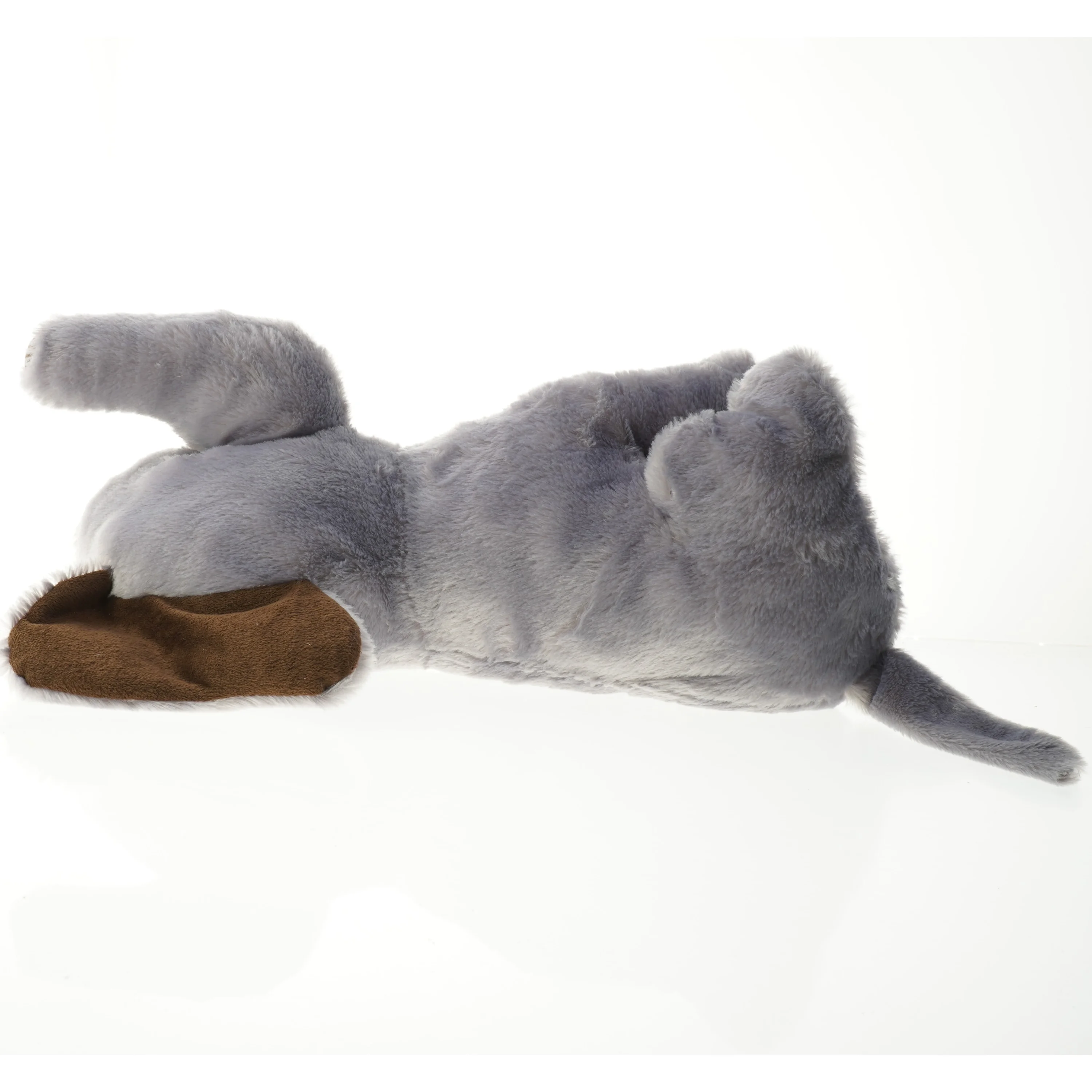 Blågrå plys elefant