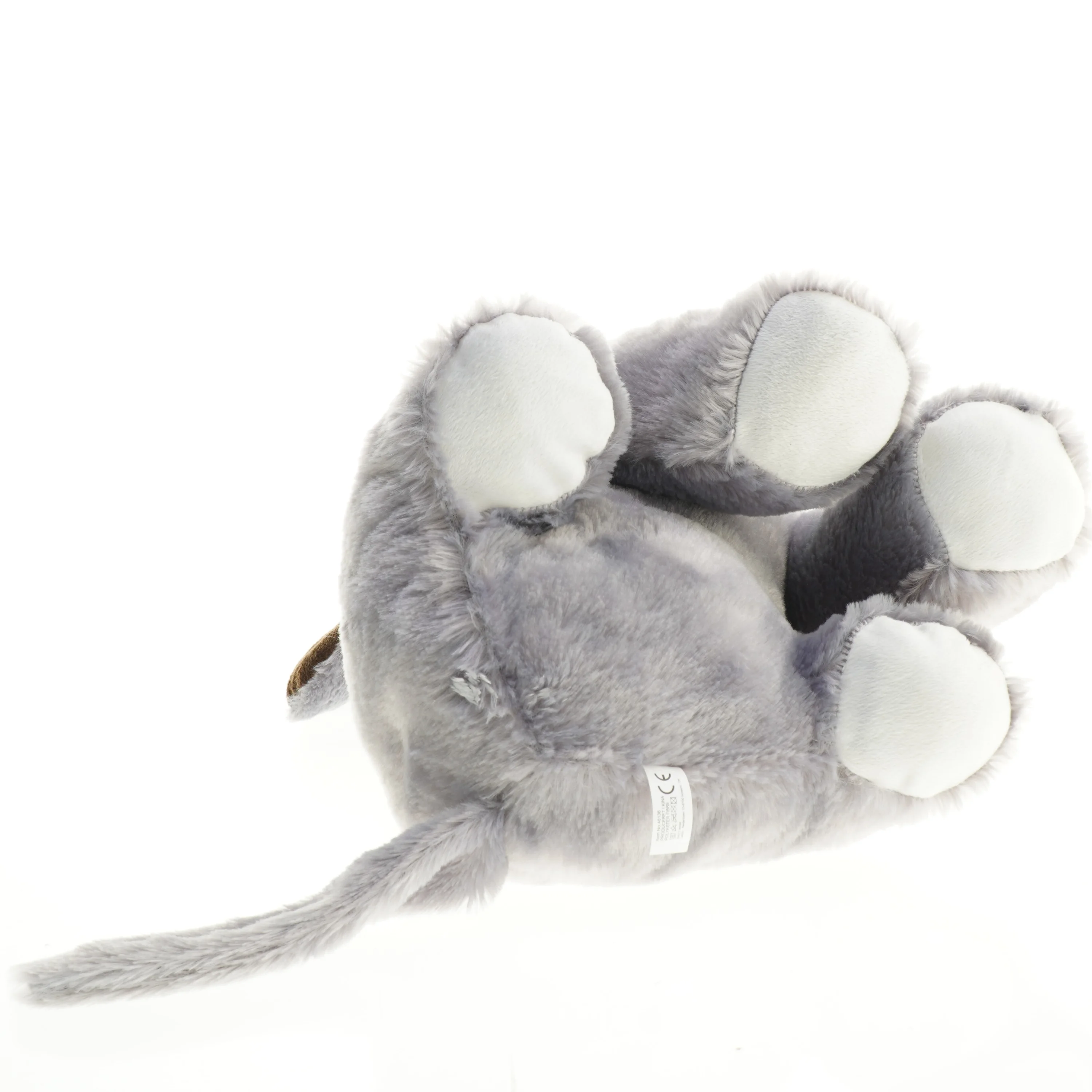 Blågrå plys elefant