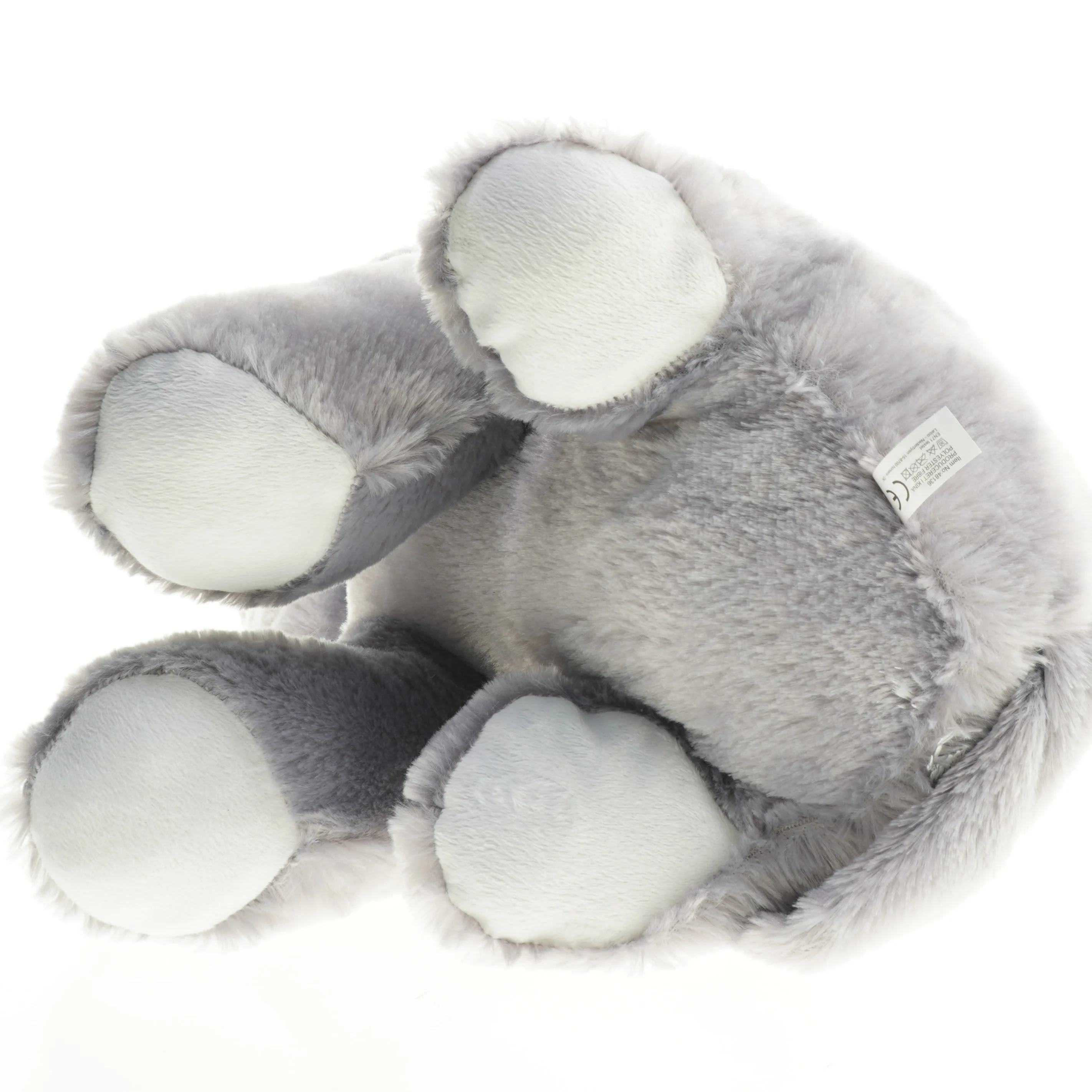 Blågrå plys elefant