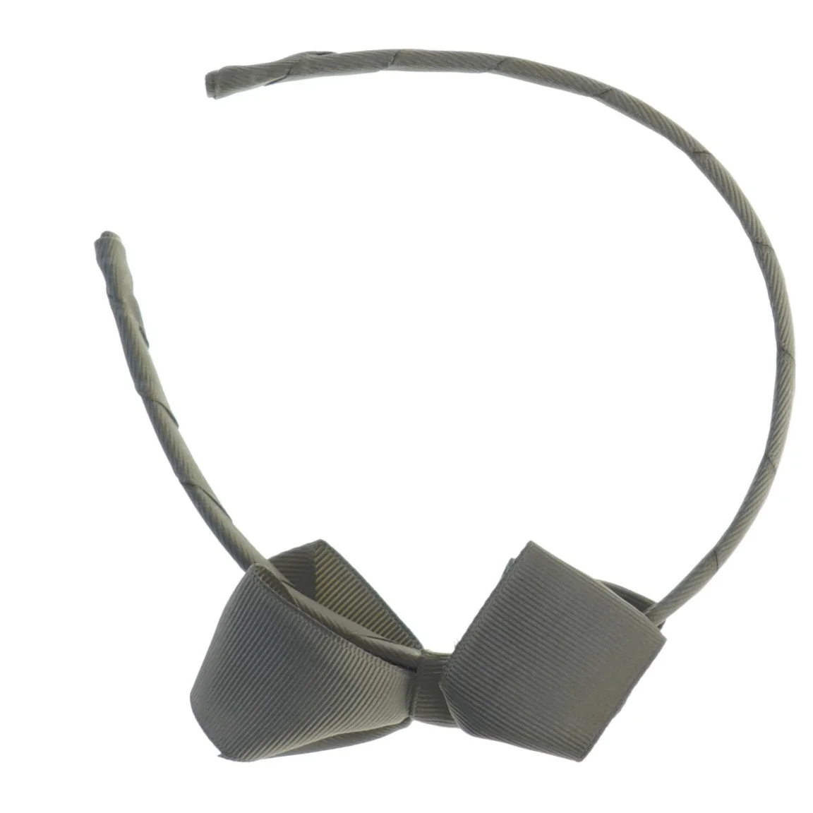 Grå hårbøjle med sløjfe