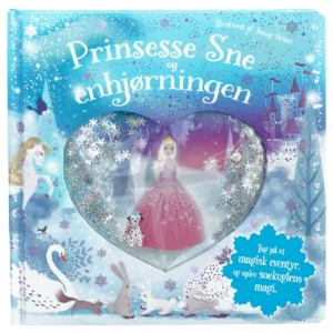 Prinsesse sne og enhjørningen fra Karrusel Forlag (str. 23 cm)