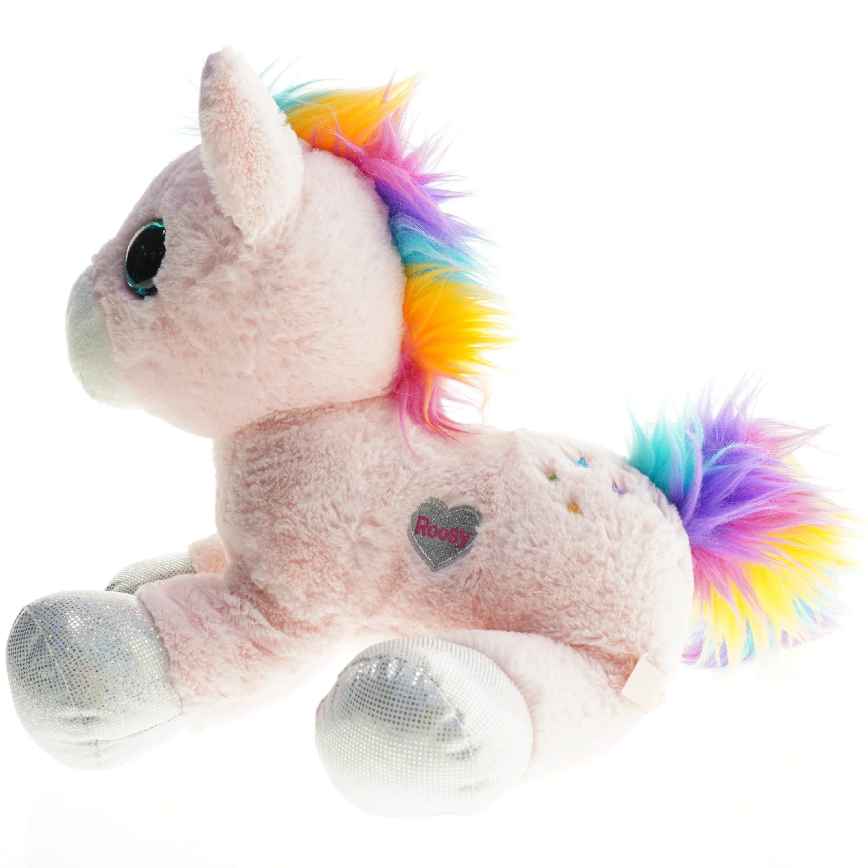 Enhjørning plysdyr (str. 38 x 38 cm)