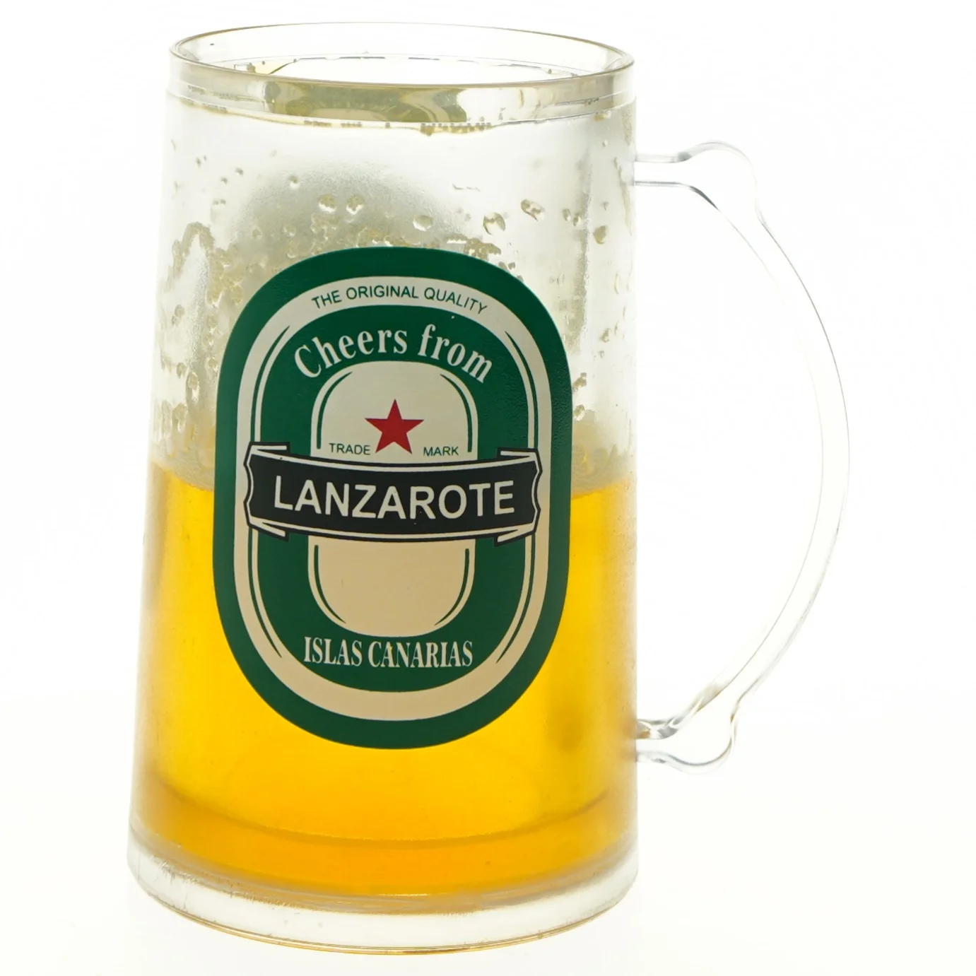 Frysekrus med Lanzarote-design fra Lanzarote (str. H 15 cm)