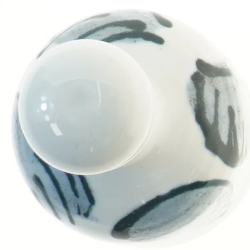 keramikvase med låg (str. 18x9,5 cm)