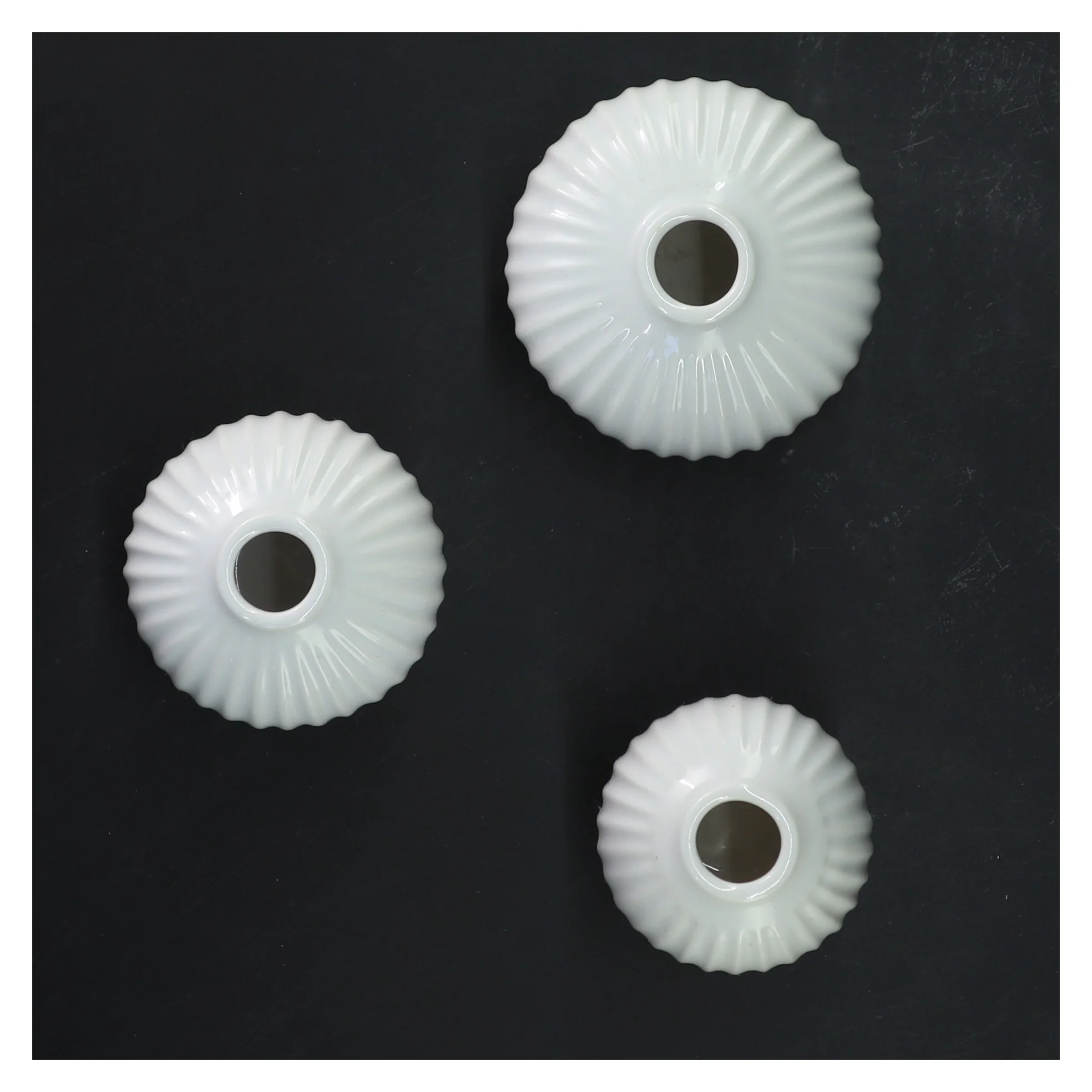 Sæt af tre vaser fra Kähler (str. 7,5 & 9 & 6 cm)