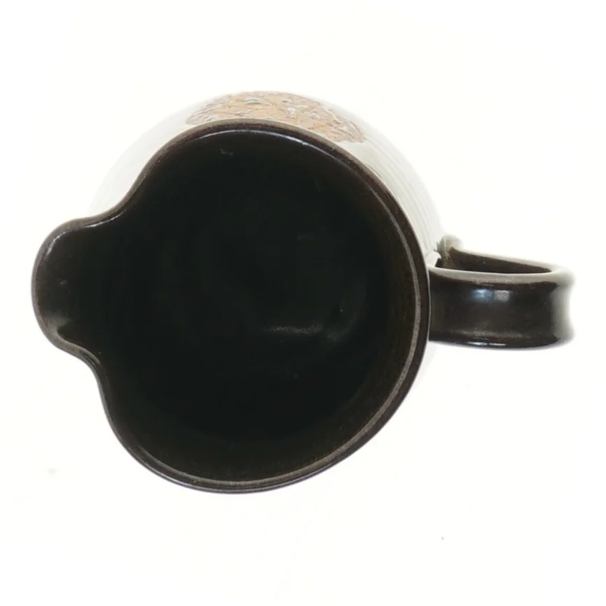 Keramikkande med håndtag fra Ravnild (str. Ø 10 cm længde 15 cm)