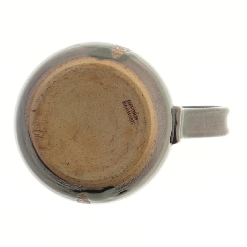 Keramikkande med håndtag fra Ravnild (str. Ø 10 cm længde 15 cm)
