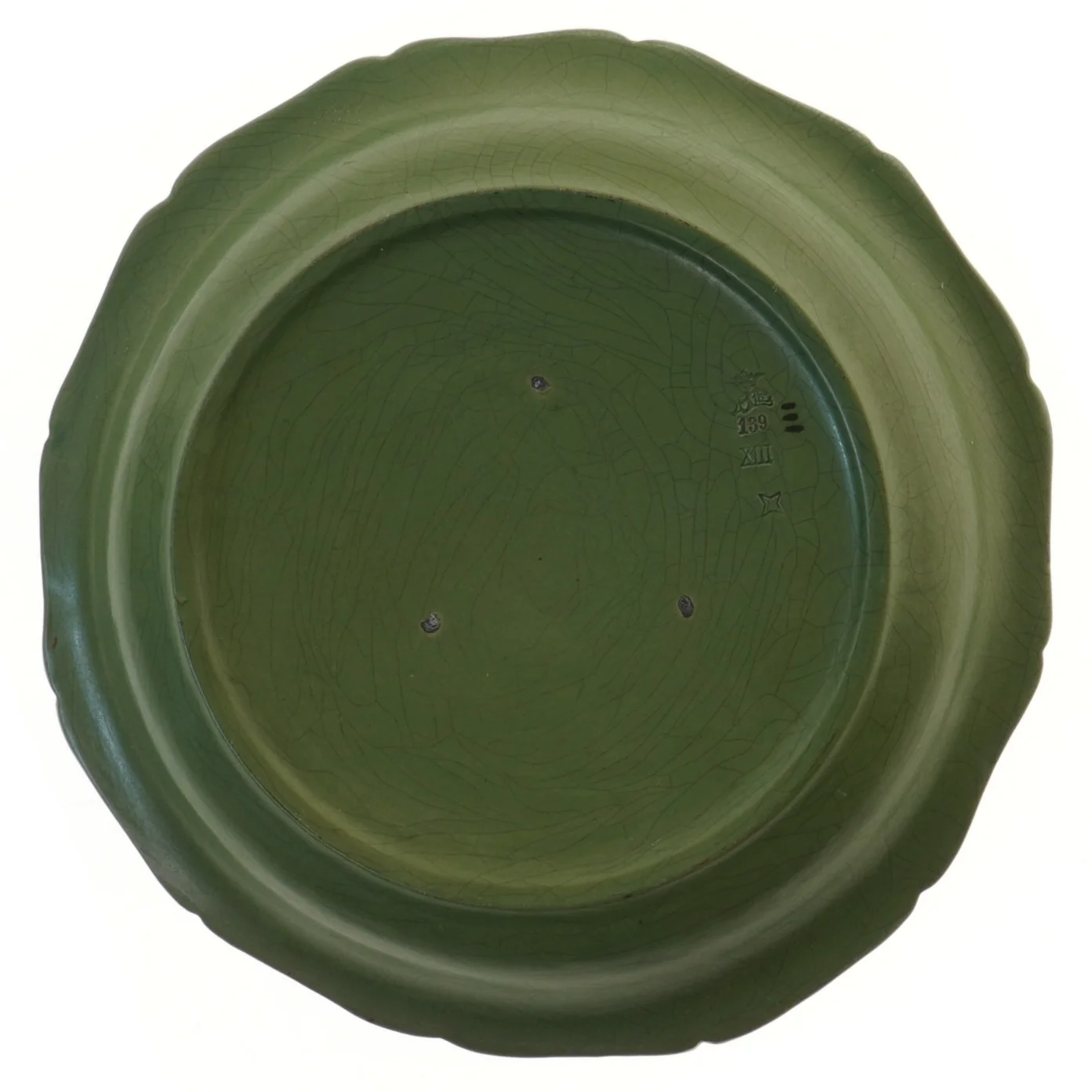 Keramikfad med fiskemotiv, Ipsens Enke (str. 27 cm)