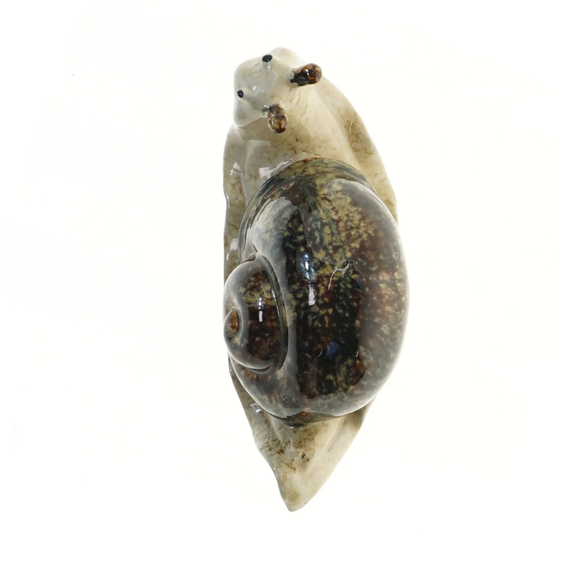 Keramik snegl figur (str. 30x13x13 cm)