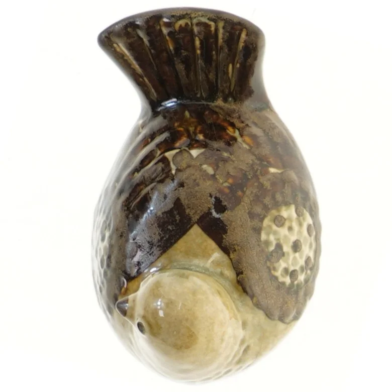 Keramik fugl figur fra Søholm(str. 15x10 cm)