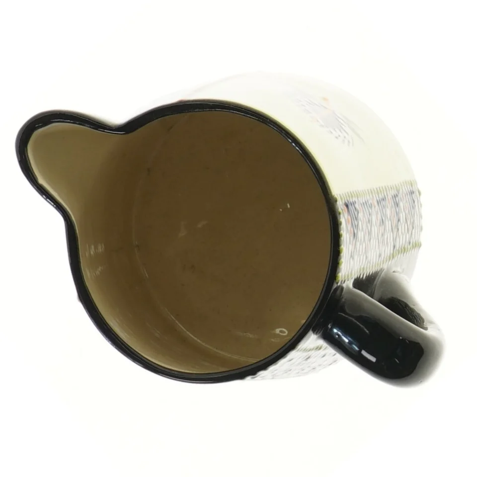 Keramikkande med farverigt mønster (str. 19x13 cm)